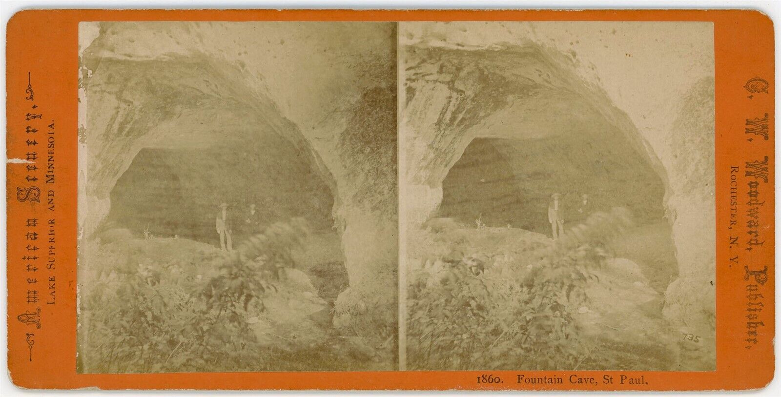 MINNESOTA SV - St Paul - Fountain Cave Exterior - CW Woodward 1880s