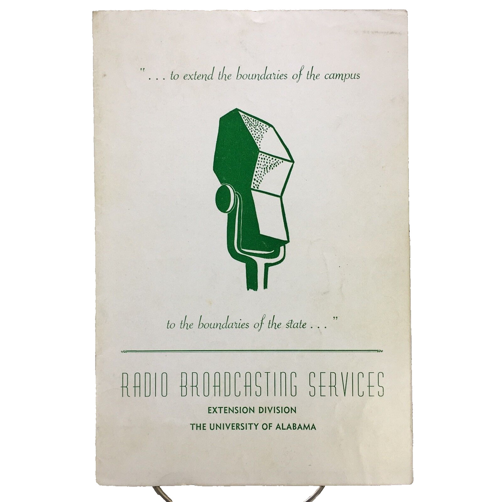 1948 University of Alabama RADIO BROADCASTING SERVICES Extension News Bulletin