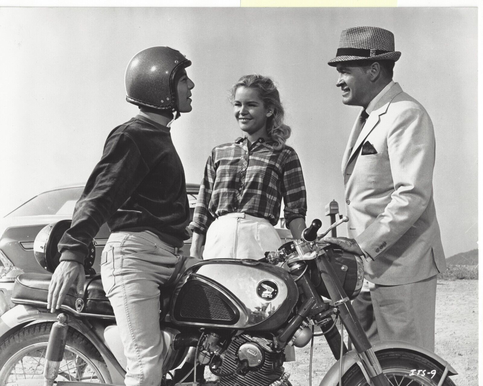 I\'ll Take Sweden~Bob Hope~Frankie Avalon~Tuesday Weld~Press Photo~1965~Motorbike