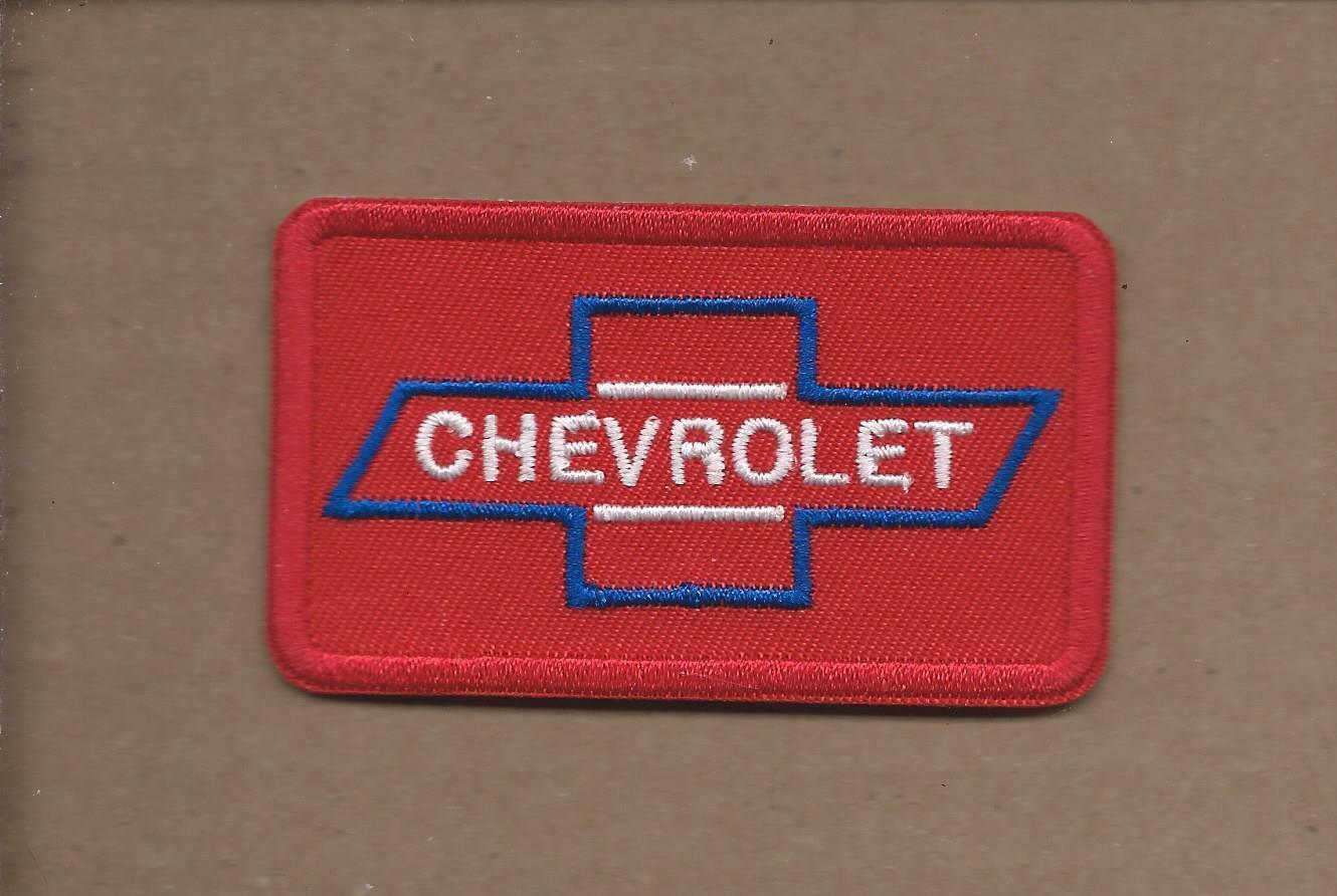 NEW 1 5/8 X 2 7/8 INCH CHEVROLET IRON ON PATCH  P1
