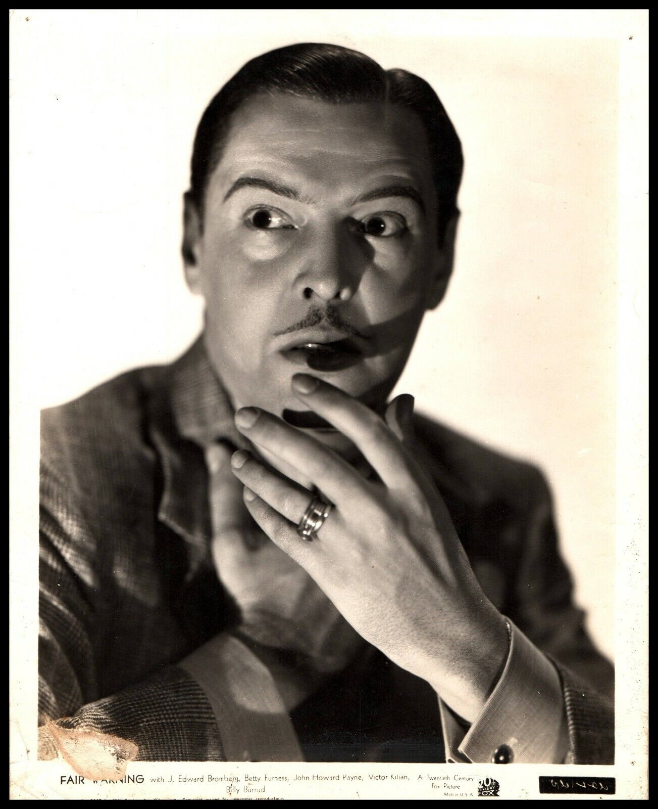 Ivan Lebedeff  HOLLYWOOD HANDSOME ACTOR PORTRAIT 1937 ORIG VINTAGE Photo 607