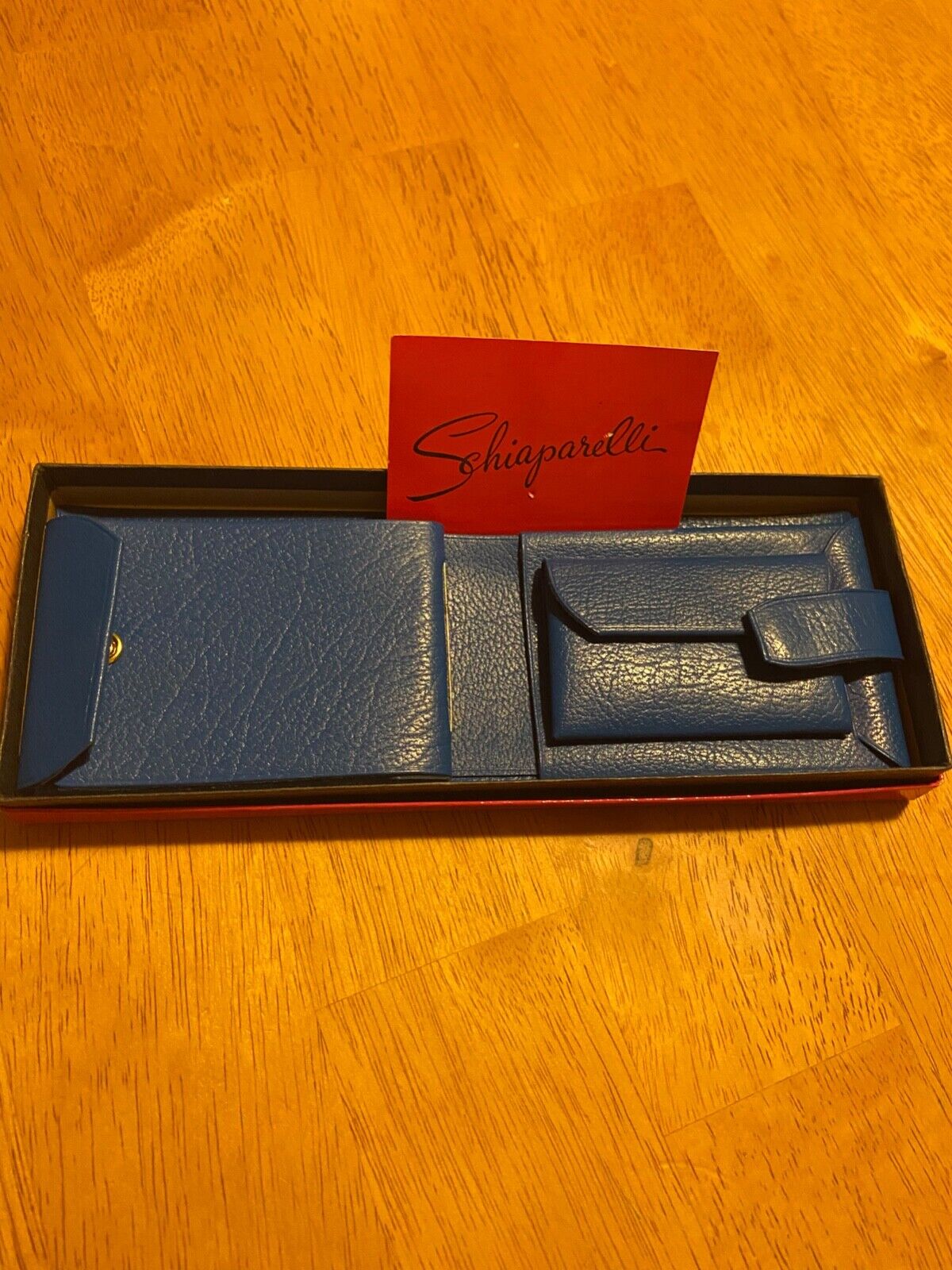 Schiaparelli mint condition blue wallet in box Collectors edition (Final price) 