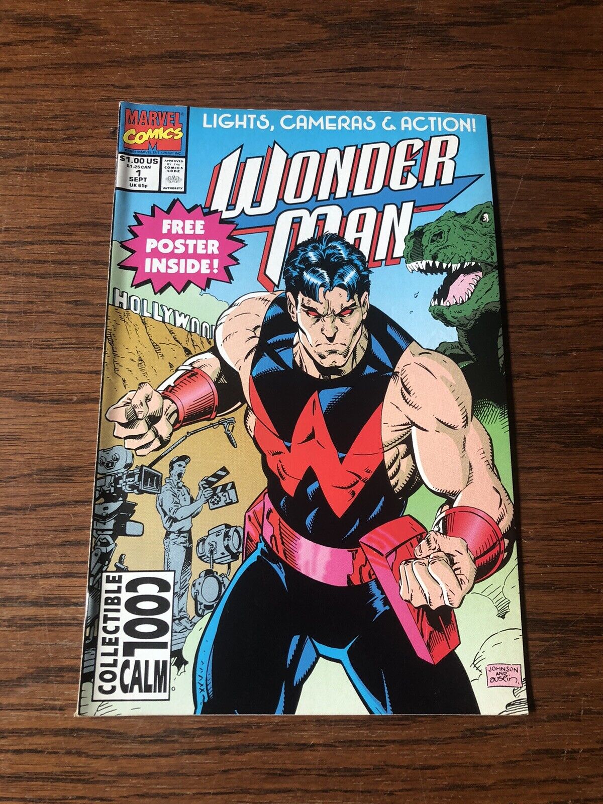 Wonder Man #1 (1991-1994) direct ed ~ Marvel Comics ~ includes poster
