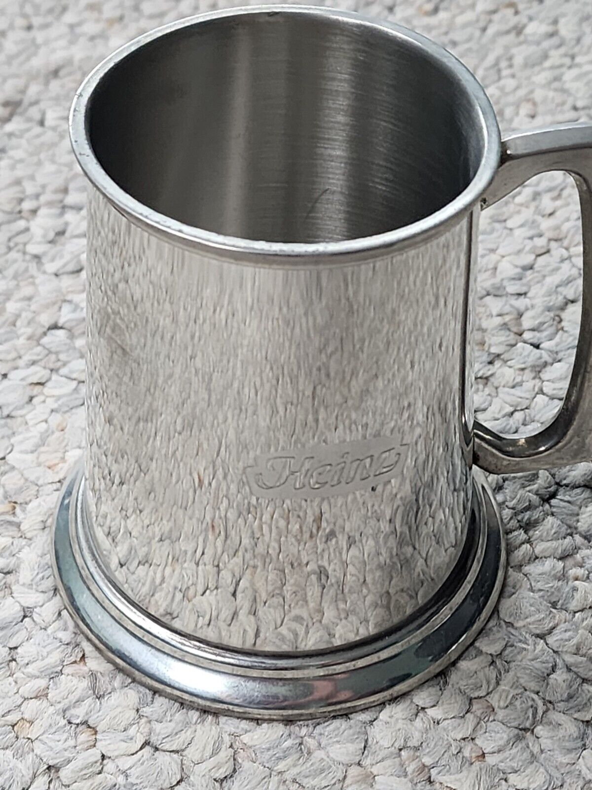 H.J  HEINZ 57 monogrammed Pewter Stein given to employees for 5 year Anniversary