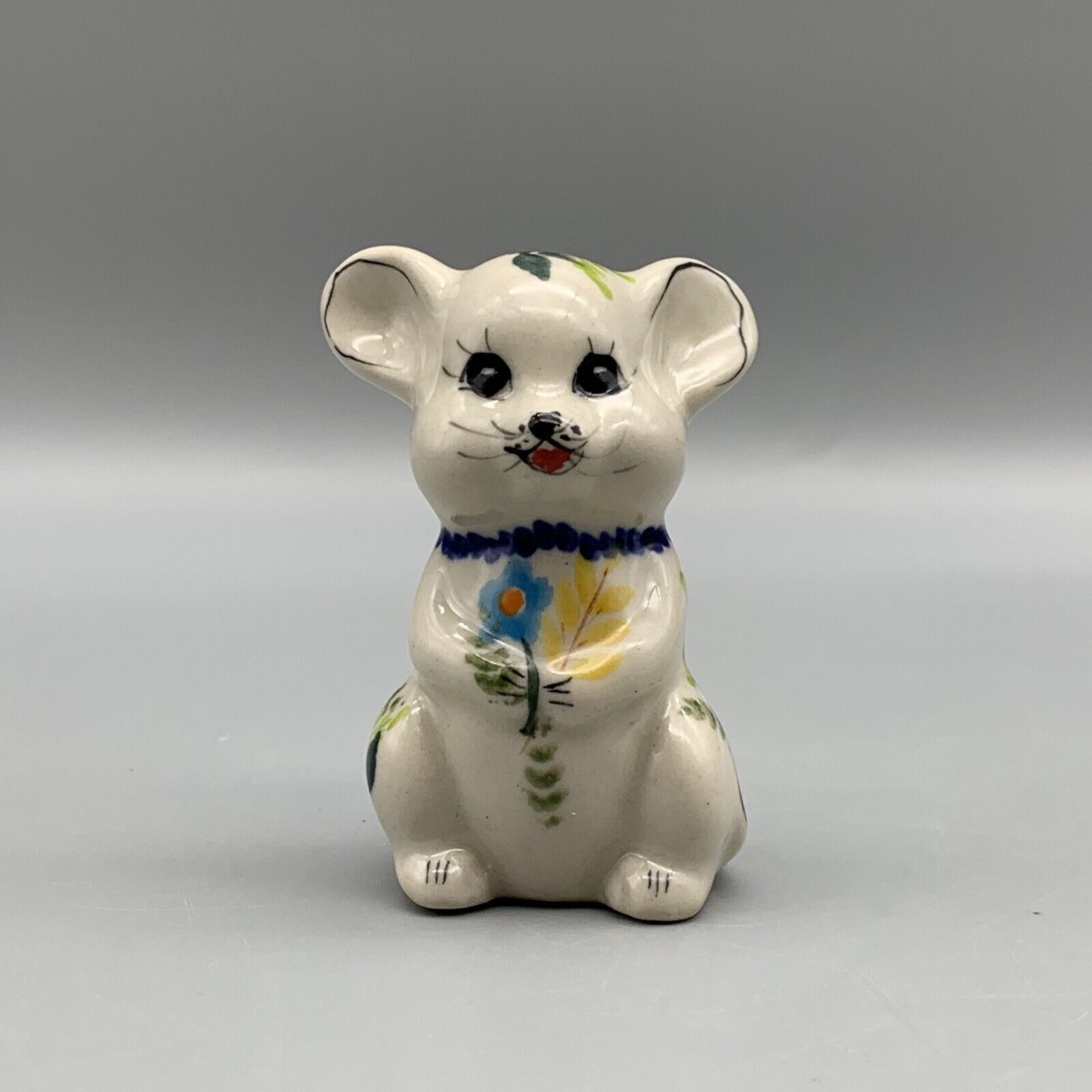 Kalich Polish Pottery Mouse Figurine 2.5