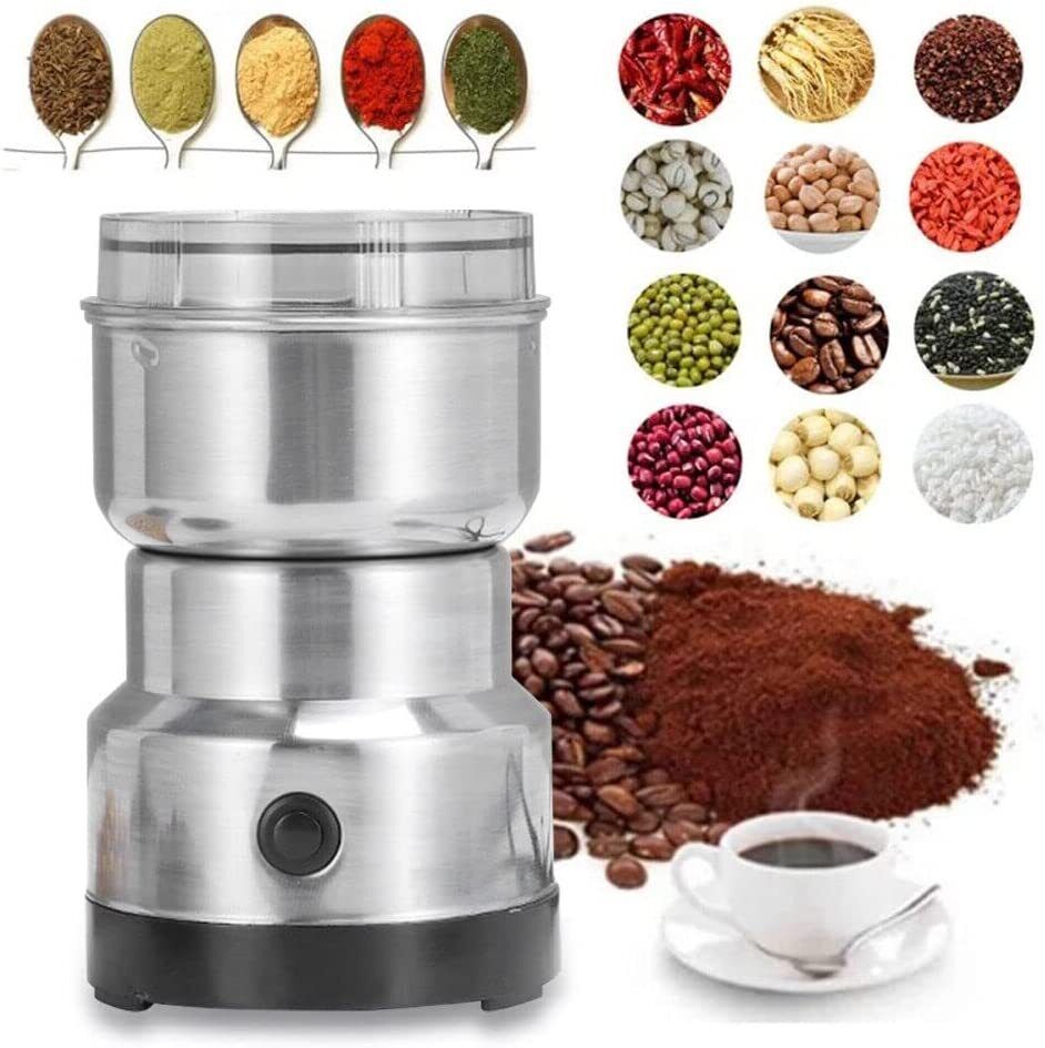 Electric Coffee Bean Grinder Nut Herb Grind Spice Mill Blender Machine New