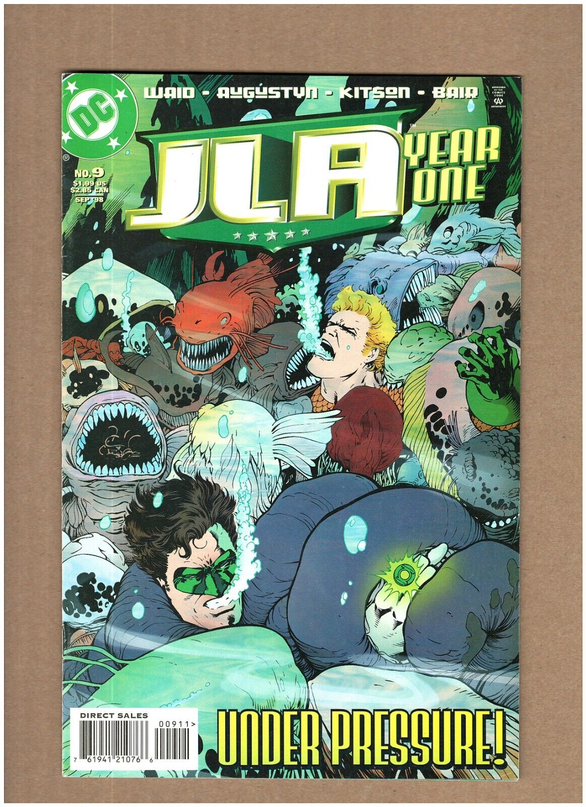 JLA: Year One #9 DC Comics 1998 Mark Waid Flash Green Lantern VF 8.0
