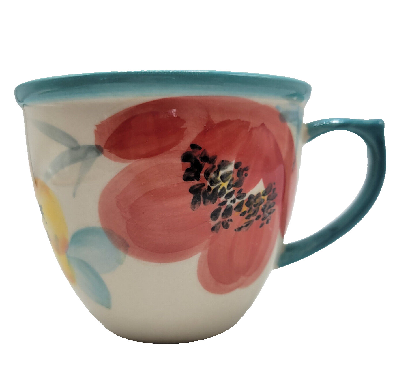 Vtg Pioneer Woman Vintage Bloom Floral Stoneware Coffee Mug Tea Cup 16 oz.