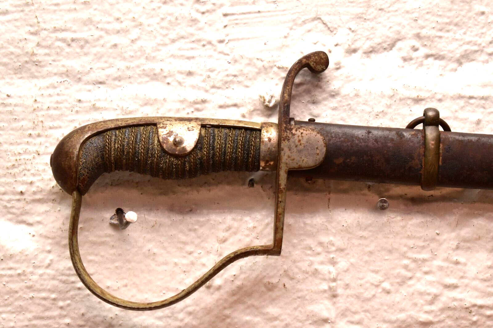 German Germany Antique Old WW1 Cavalry Officers Sword WWI VTG Military Saber]