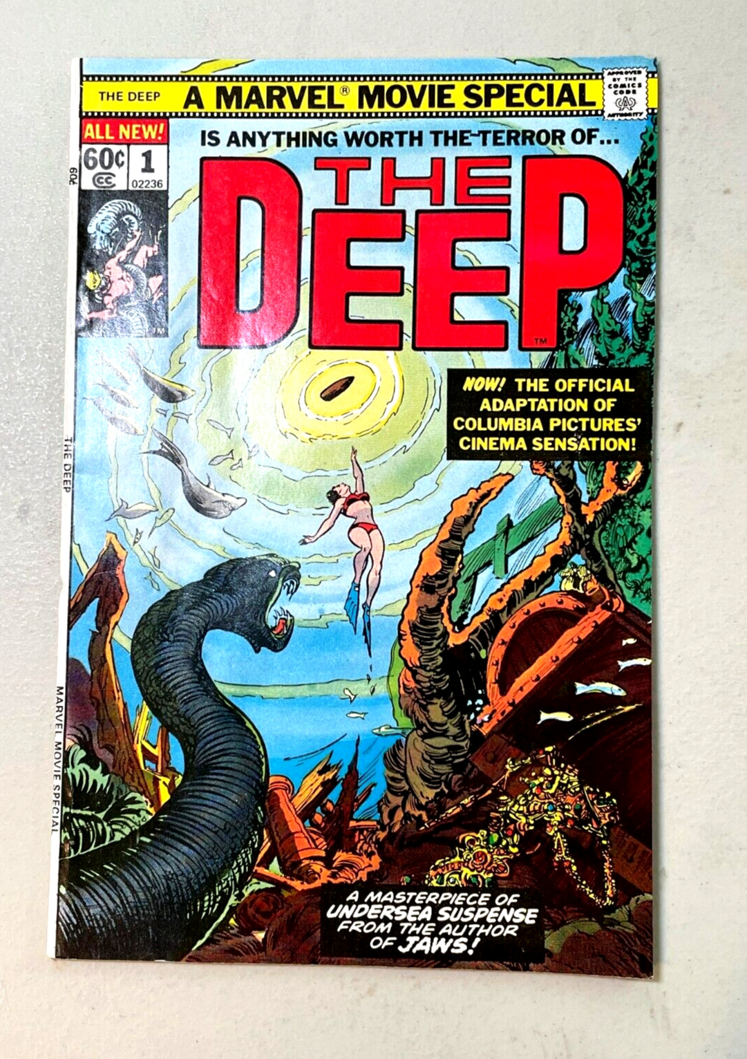 The Deep #1 (Marvel 1977) VF/NM, cover Carmine Infantino, Peter Benchley JAWS
