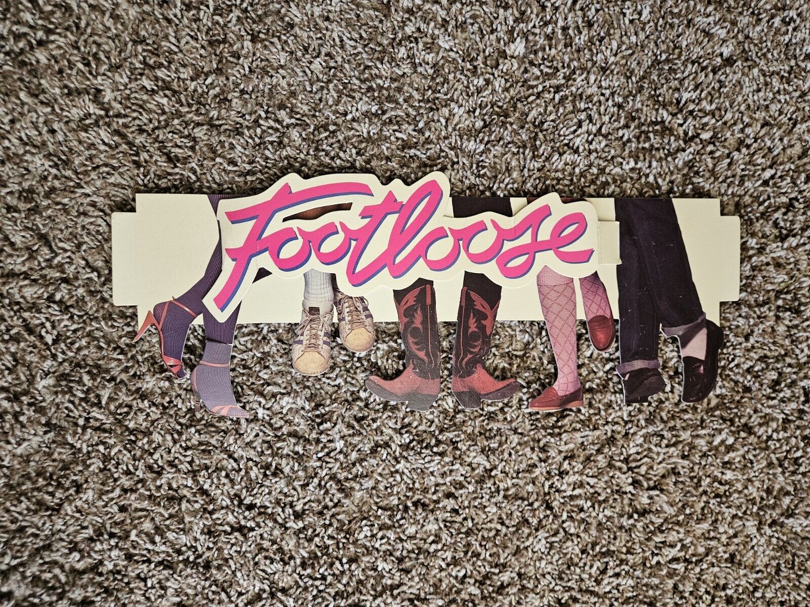 Footloose VHS Video Store Display Kevin Bacon Original  1984 Rare