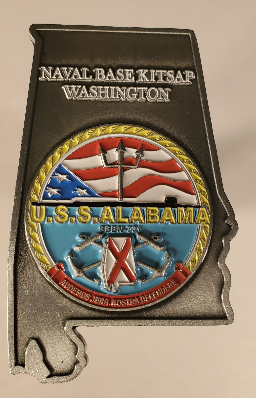 US NAVY USS ALABAMA SSBN-731 SUBMARINE  CHALLENGE COIN 2\