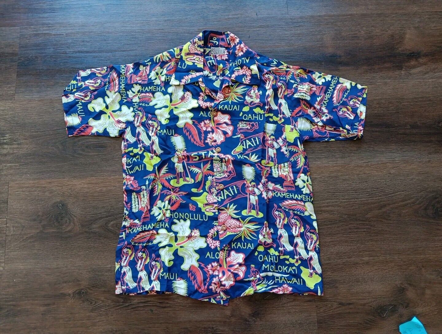 Vintage Russell\'s Hawaiian Aloha Shirts 1950 US Made 