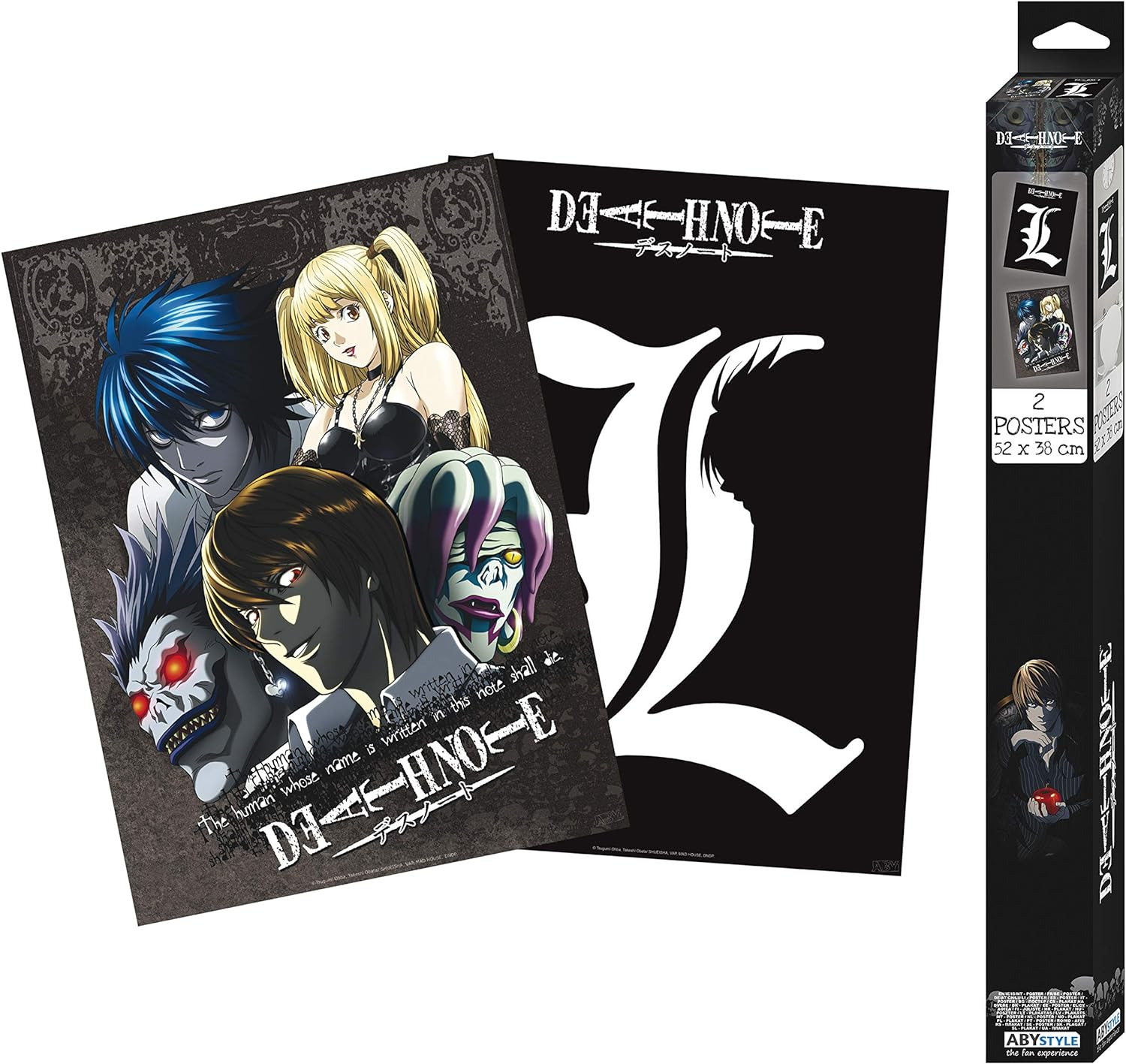 Death Note Boxed Poster Set 15 X 20.5 Includes 2 Unframed Mini Posters Featuring