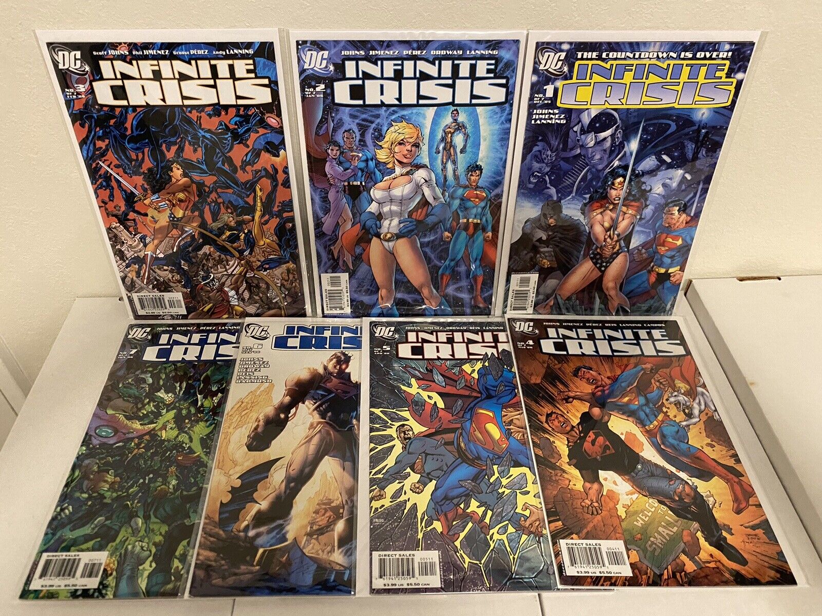 Infinite Crisis #1-7 NM/NM+ Complete 1st Jamie Reyes Blue Beetle DC Comics 2005