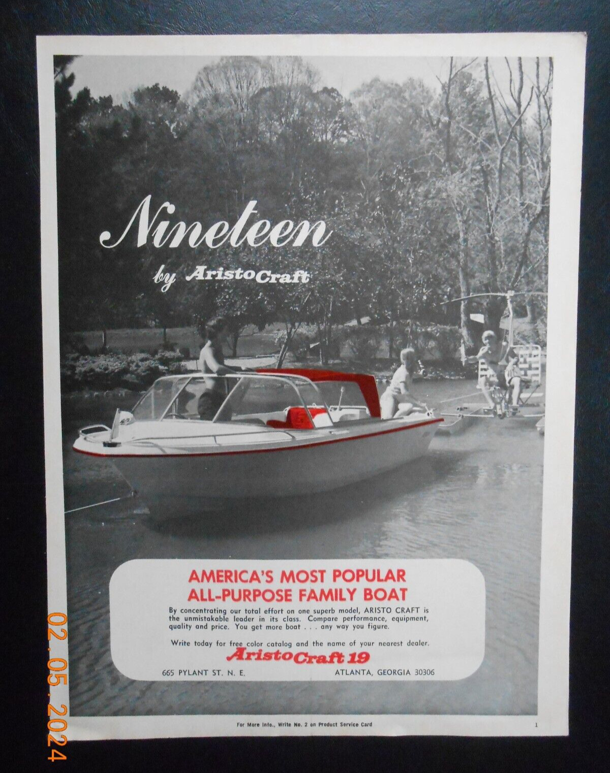 1973 Aristo Craft 19 Atlanta Georgia pleasure boat AD Perkins boat engine MGT