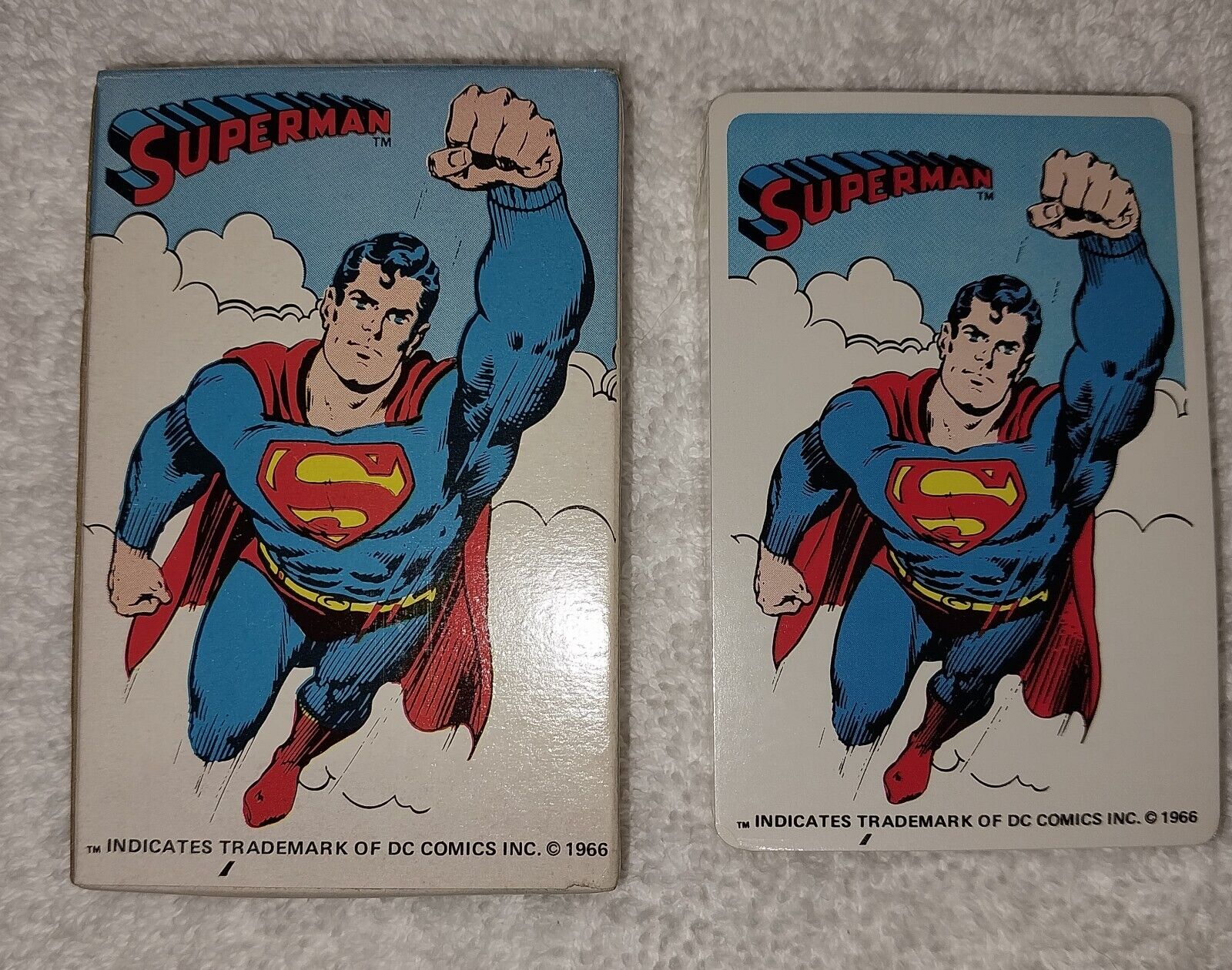 Vintage 1966 Superman Sealed Playing Cards With Original Box (See Photos)
