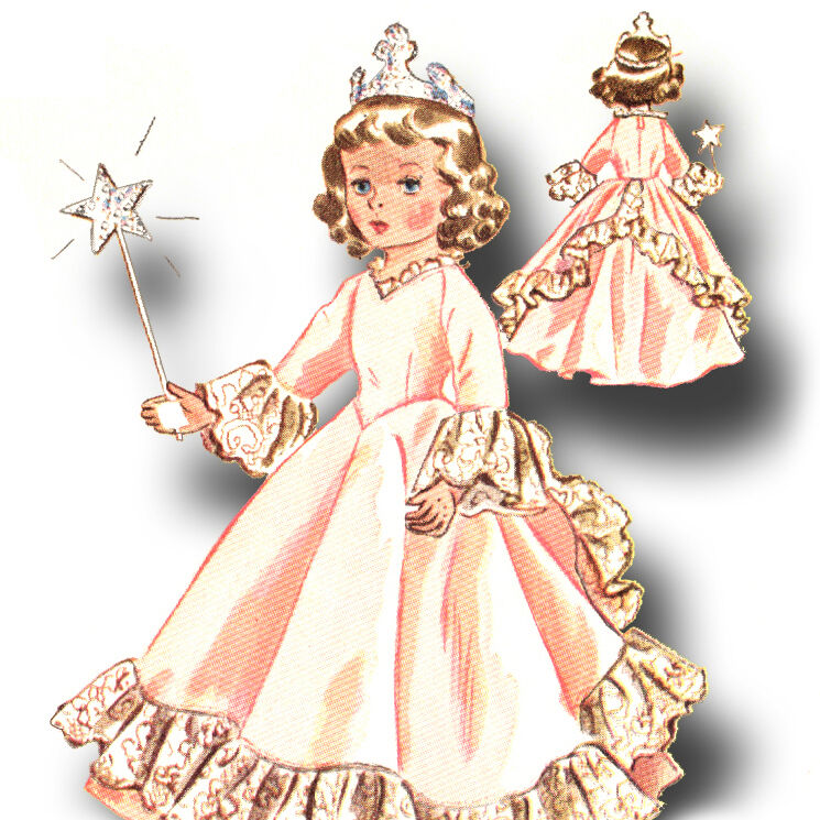 Vtg Doll Princess Angel Pattern ~ 25\