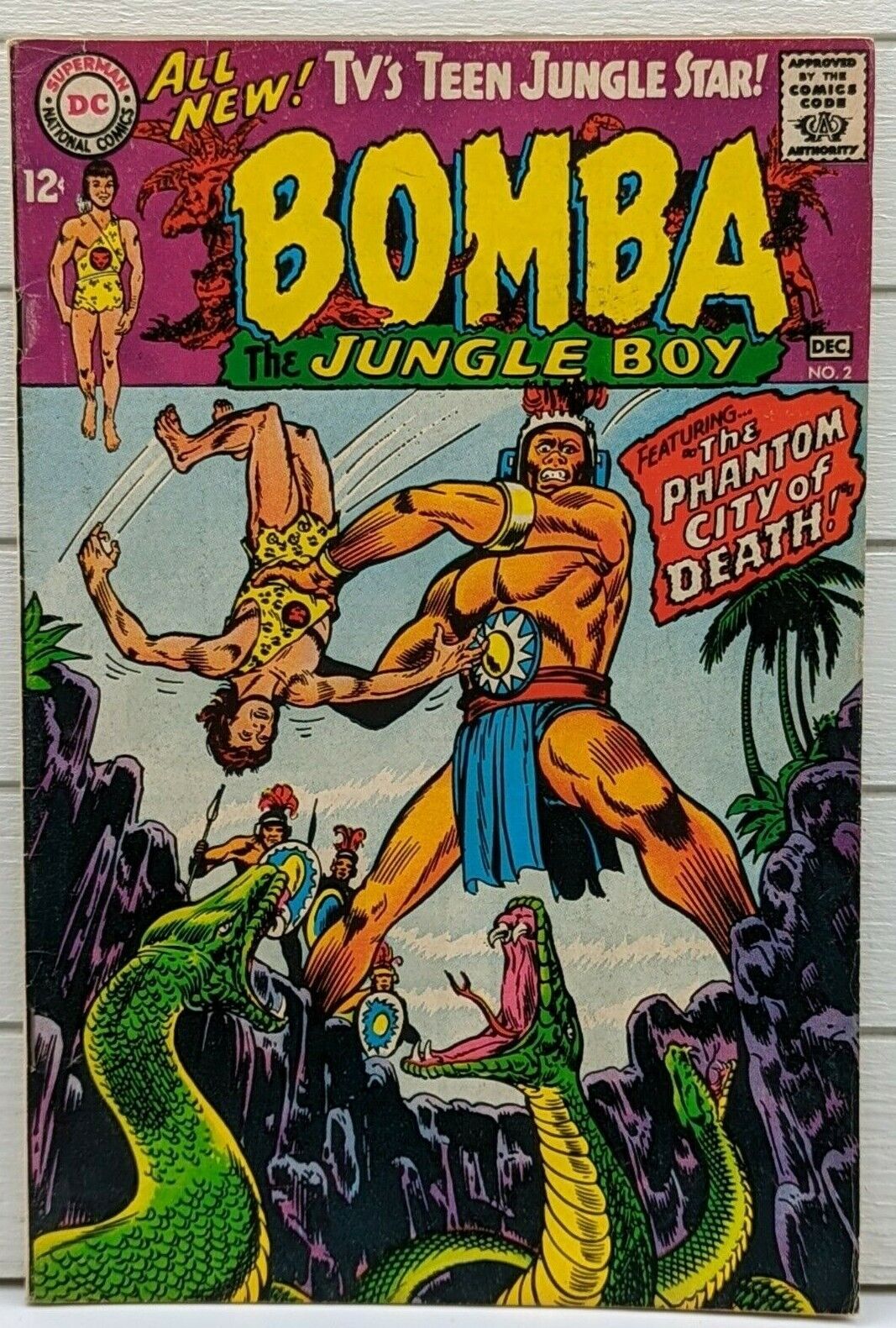 Bomba The Jungle Boy #2 7.5 VF Very Fine Silver Age Comic 1967 DC Comics 12 Cent