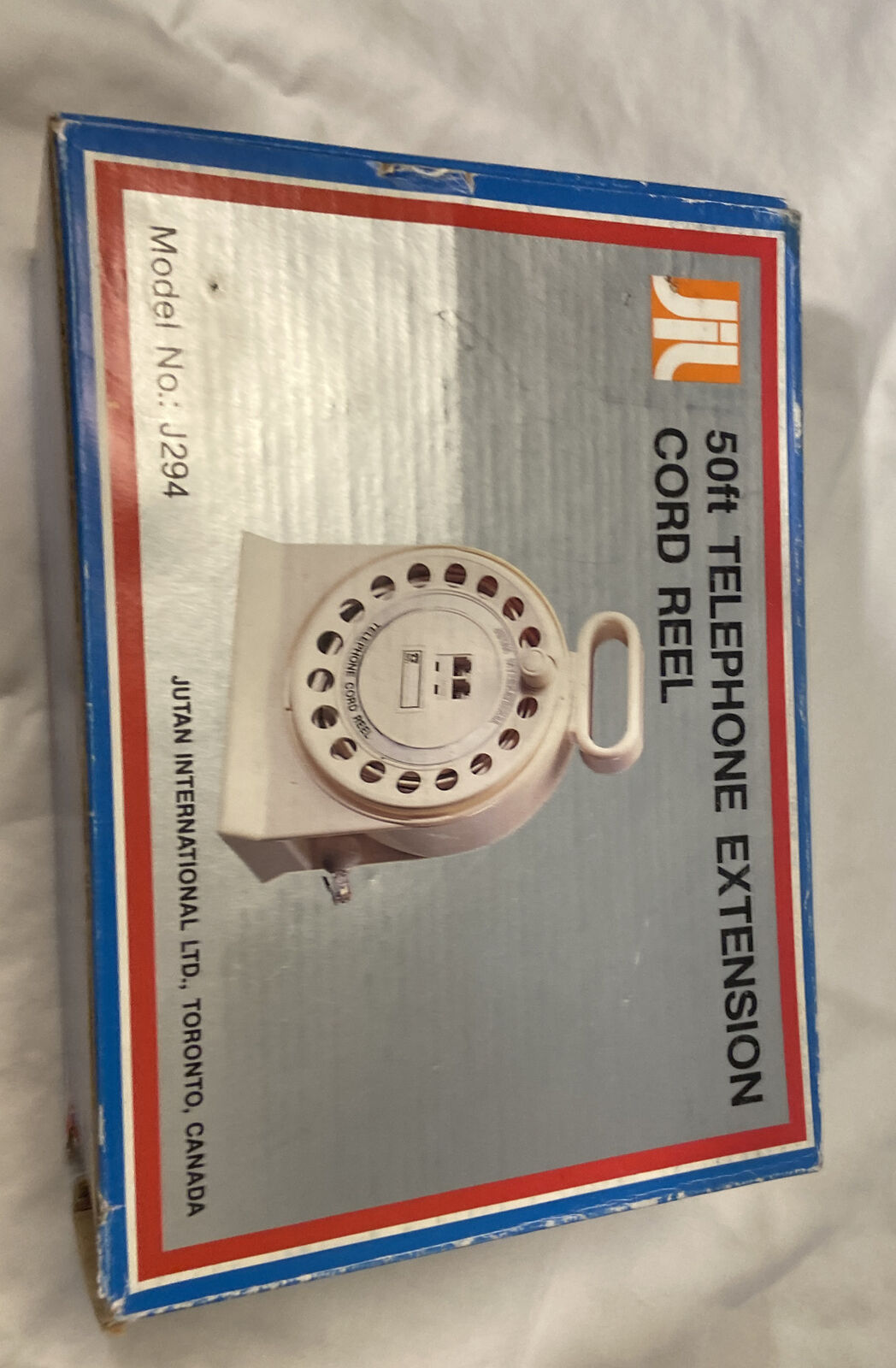 Vintage  Jutan International - 50 Ft Telephone Extension Cord Reel - Box Only