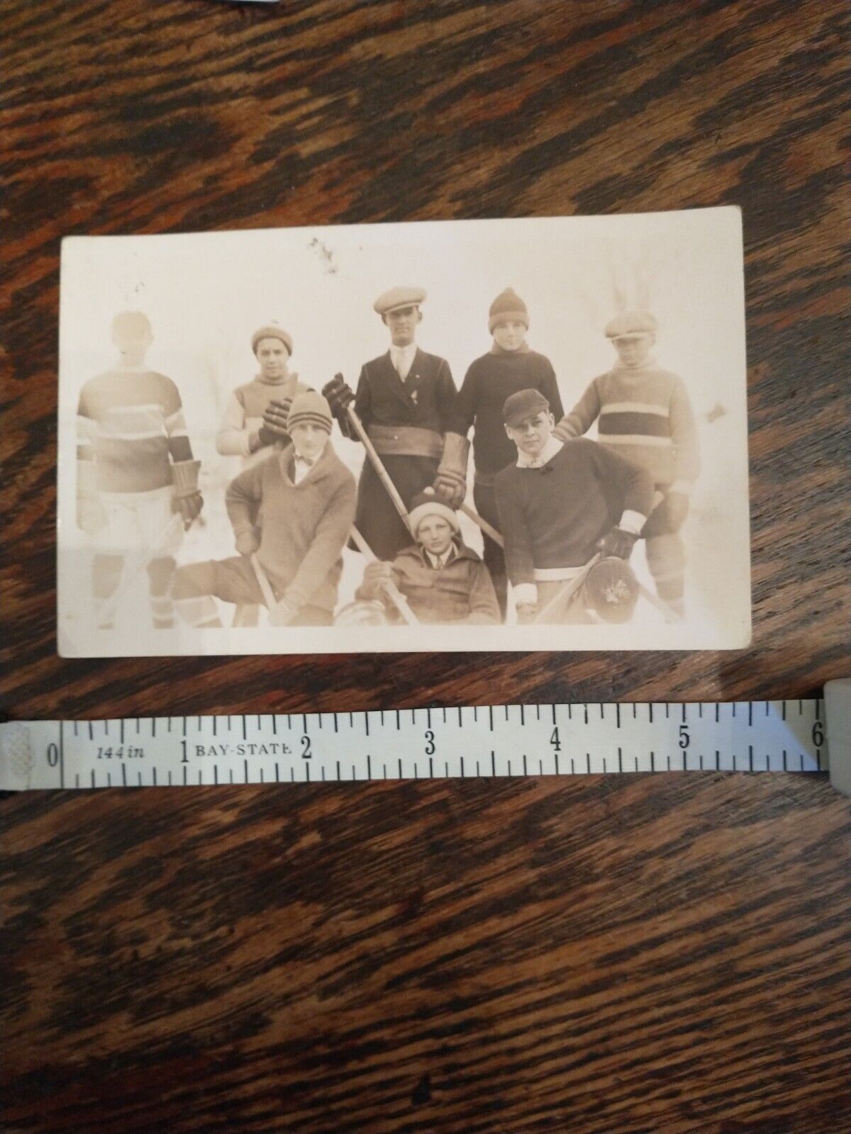 RARE 1900s Canadian Ice Hockey Team RPPC Photo Postcard  Unposted  Undivided 