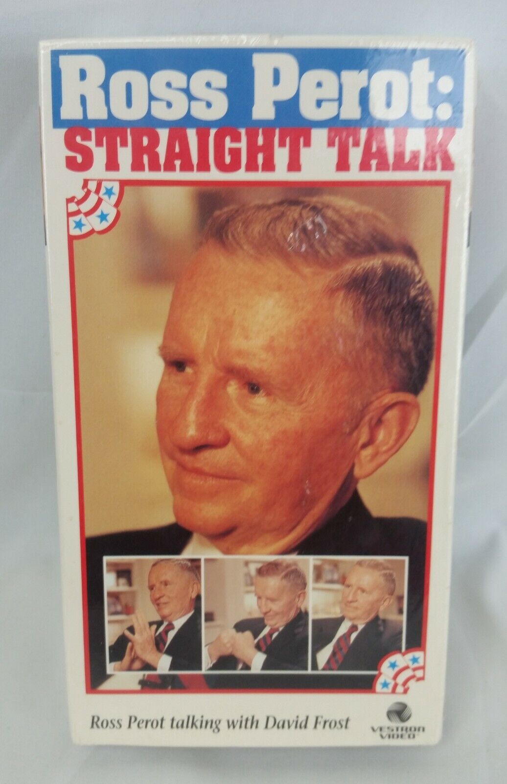 Ross Perot Straight Talk (Factory Sealed VHS 1992) Talking with David Frost