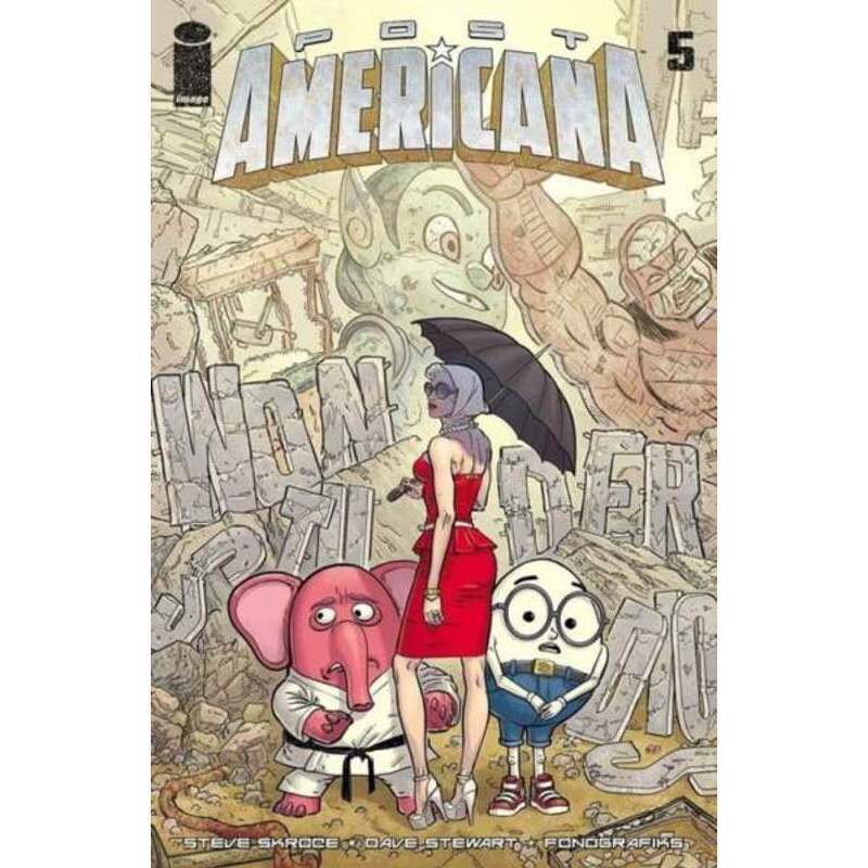 Post Americana #5 in Near Mint + condition. Image comics [u&