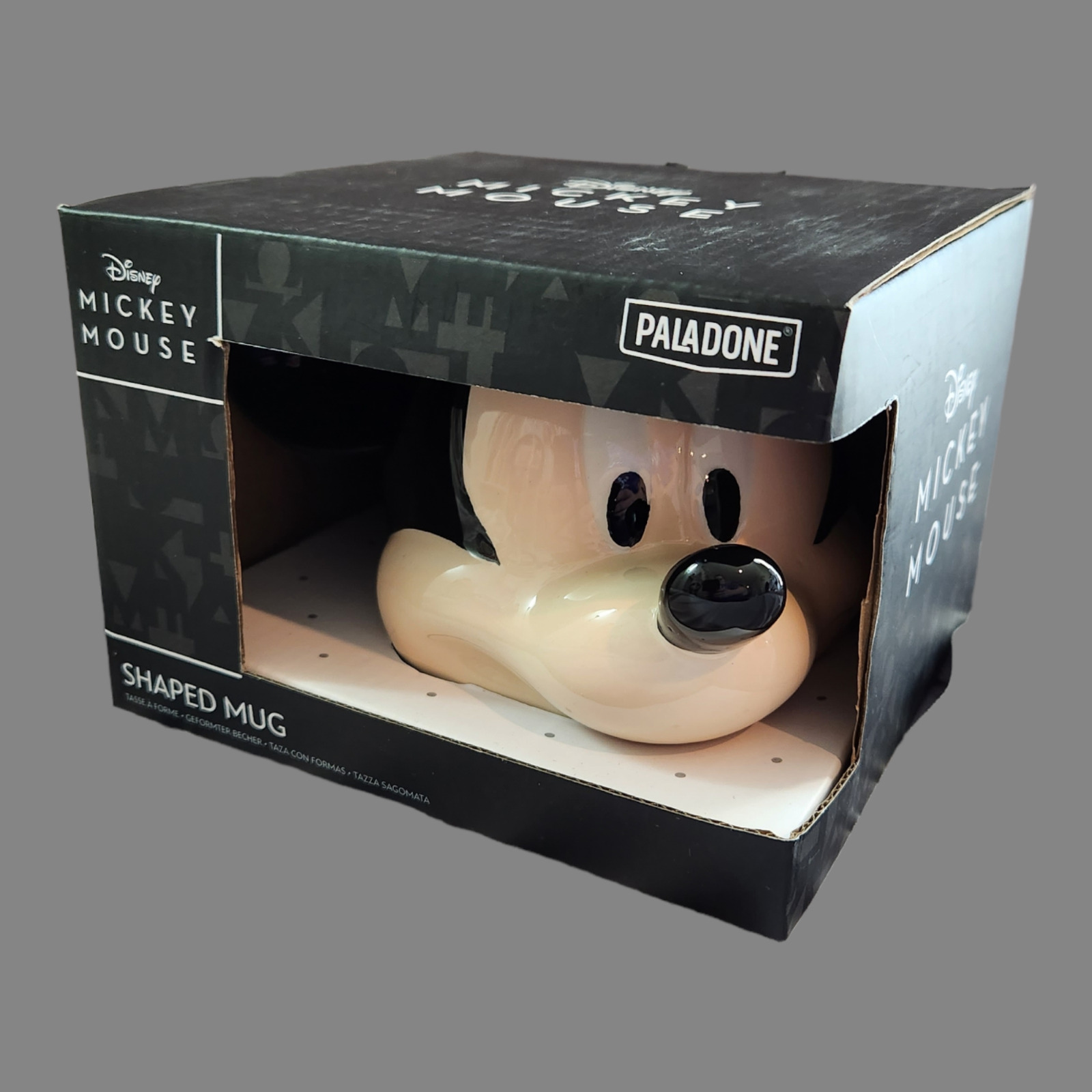 NEW Paladone Disney Mickey Mouse Shaped Mug in Original Package Ceramic Black