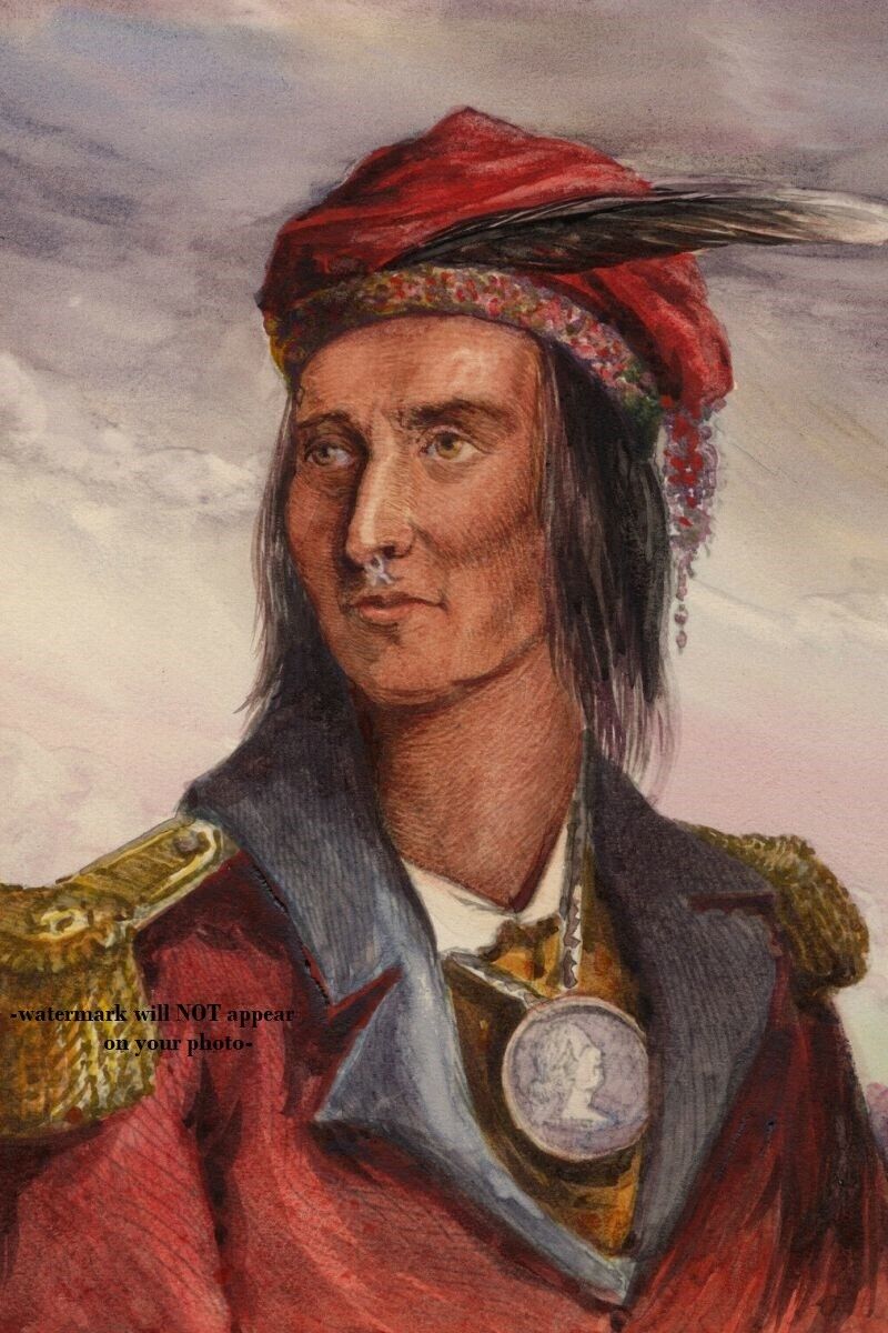 Chief Tecumseh PHOTO Shawnee Warrior Native American Indian