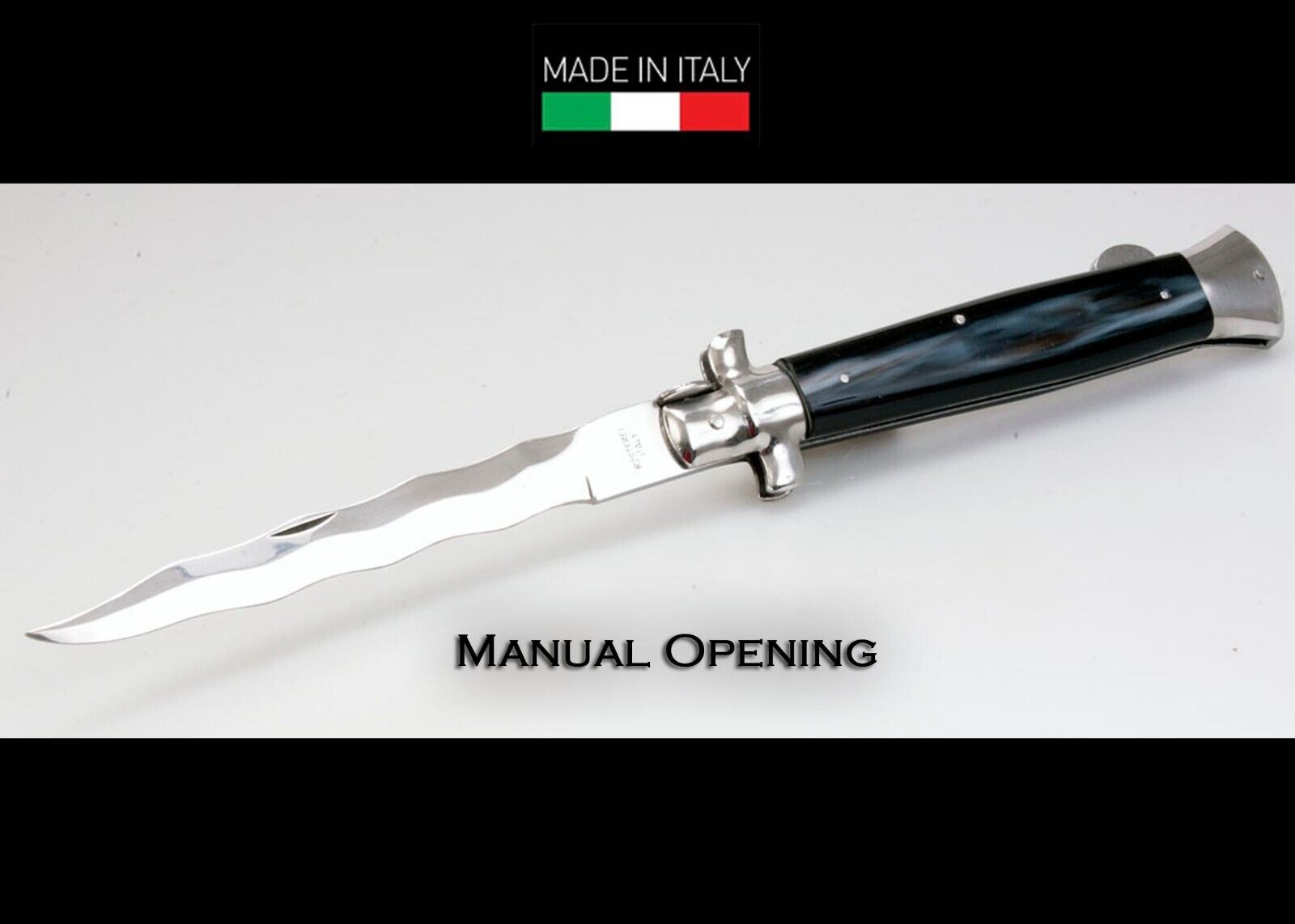 Vintage  Handmade Italian Manual Opening  folding Knife