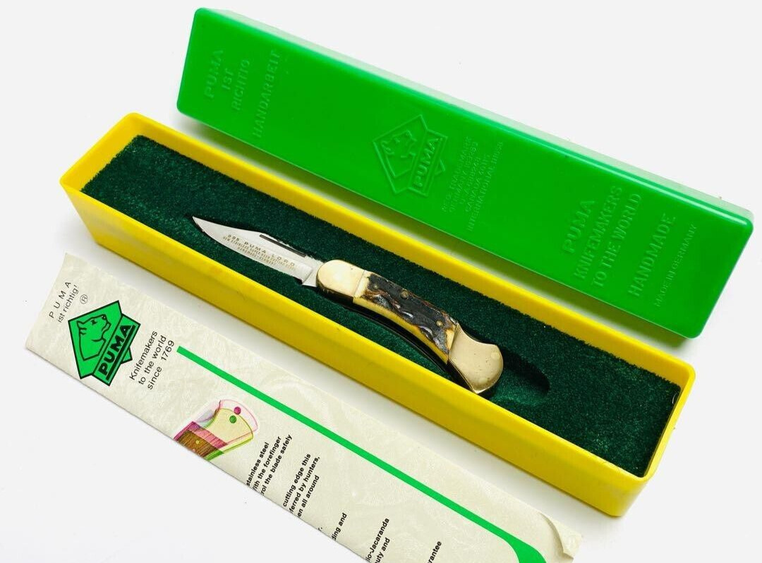 Vintage  Puma Lord Handmade Germany Stainless 895  Pocket Knife New in Box