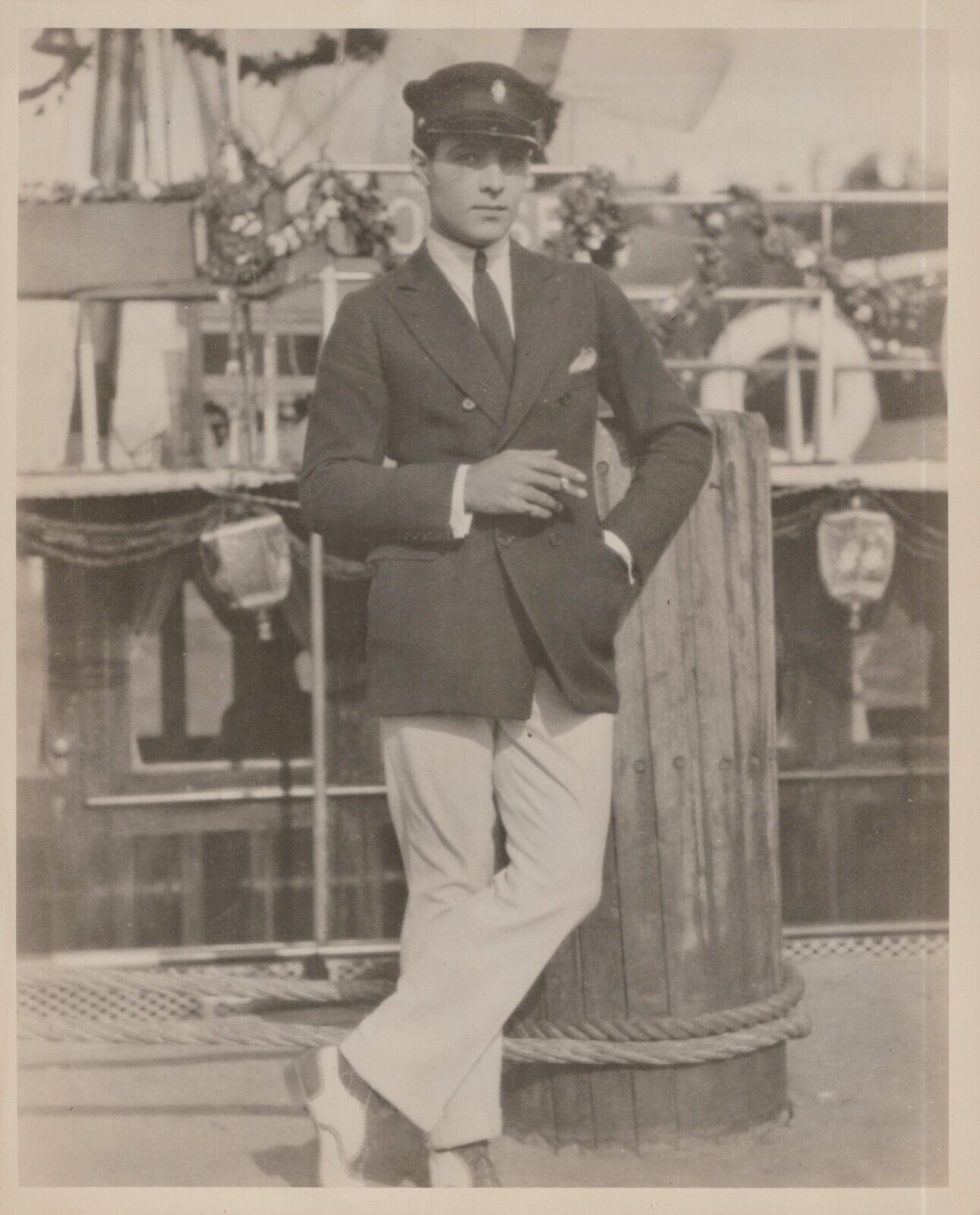HOLLYWOOD Rudolph Valentino GAY INTEREST HANDSOME PORTRAIT 1960s ORIG Photo C32