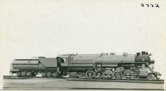 Baldwin Locomotive Works Three-Cylinder Compound Locomotive Train OLD PHOTO