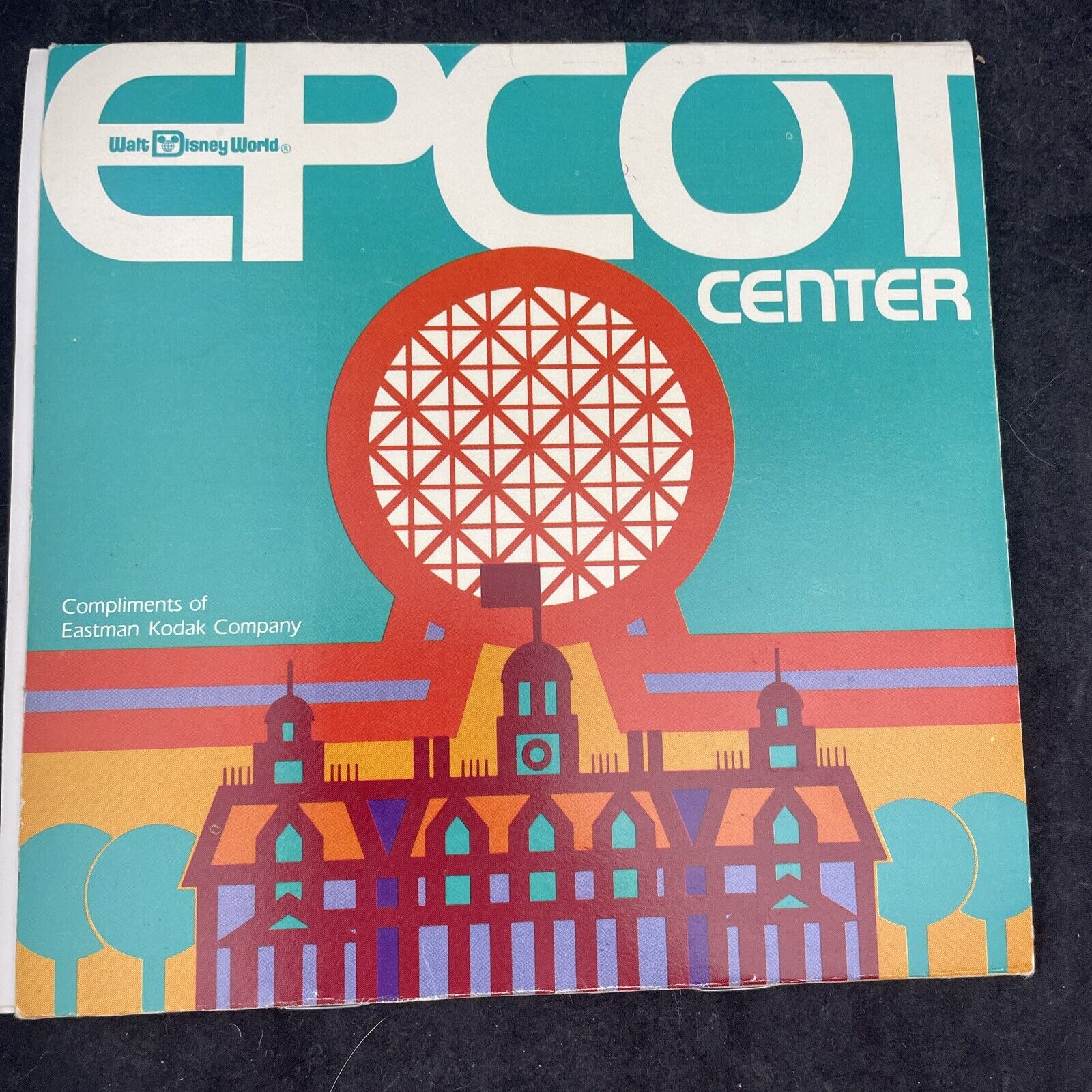 Vintage Epcot Center Brochure Kodak Wheel Dial Guide Map 1983