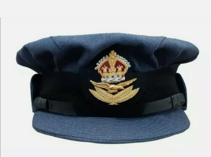 WAAF Hat Women's Auxiliary Air Force Peaked Cap WWII WW2 Ladies Officer Hat