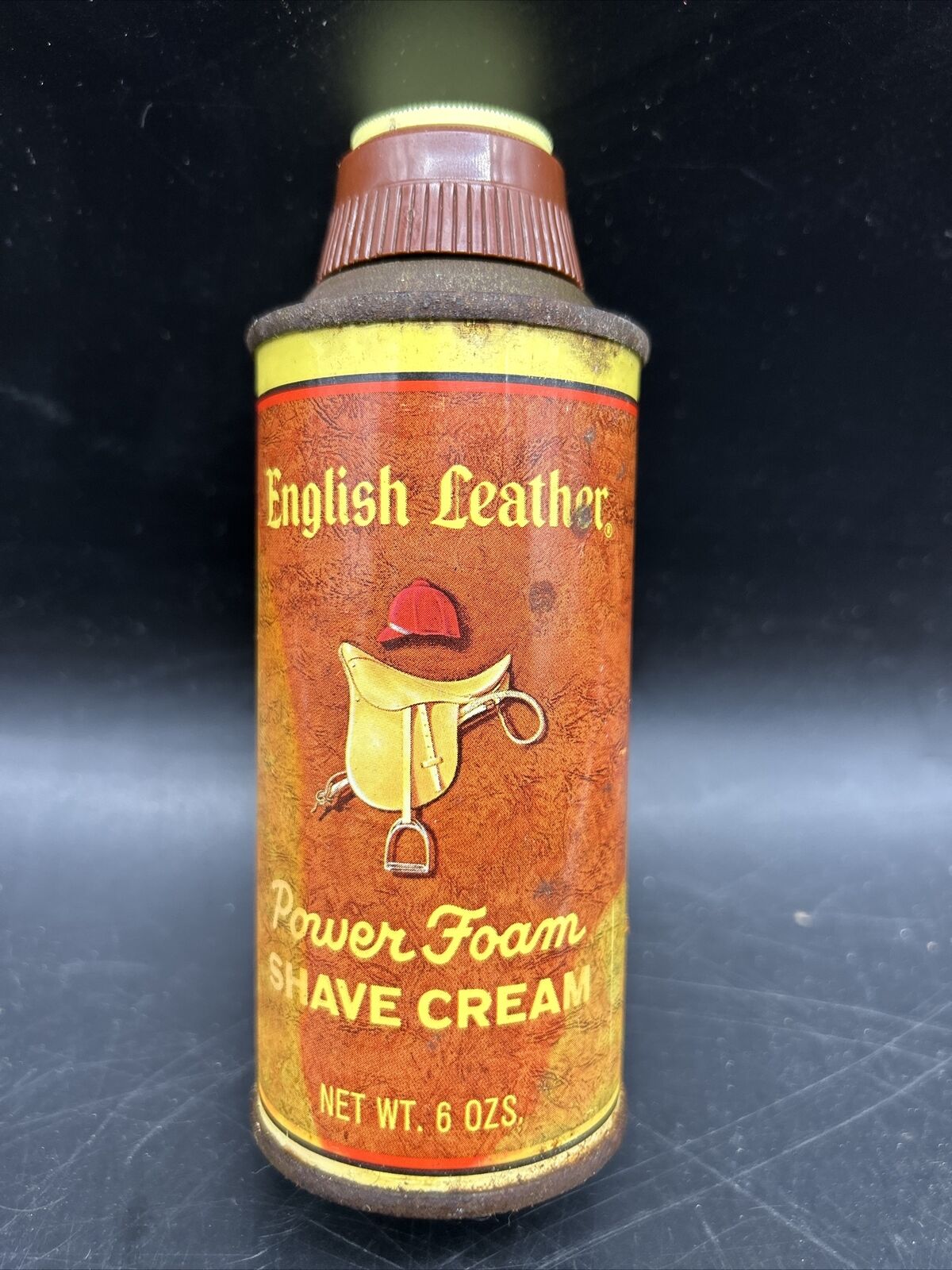 Vintage English Leather Power Foam Shave Cream Can Made In USA Vintage