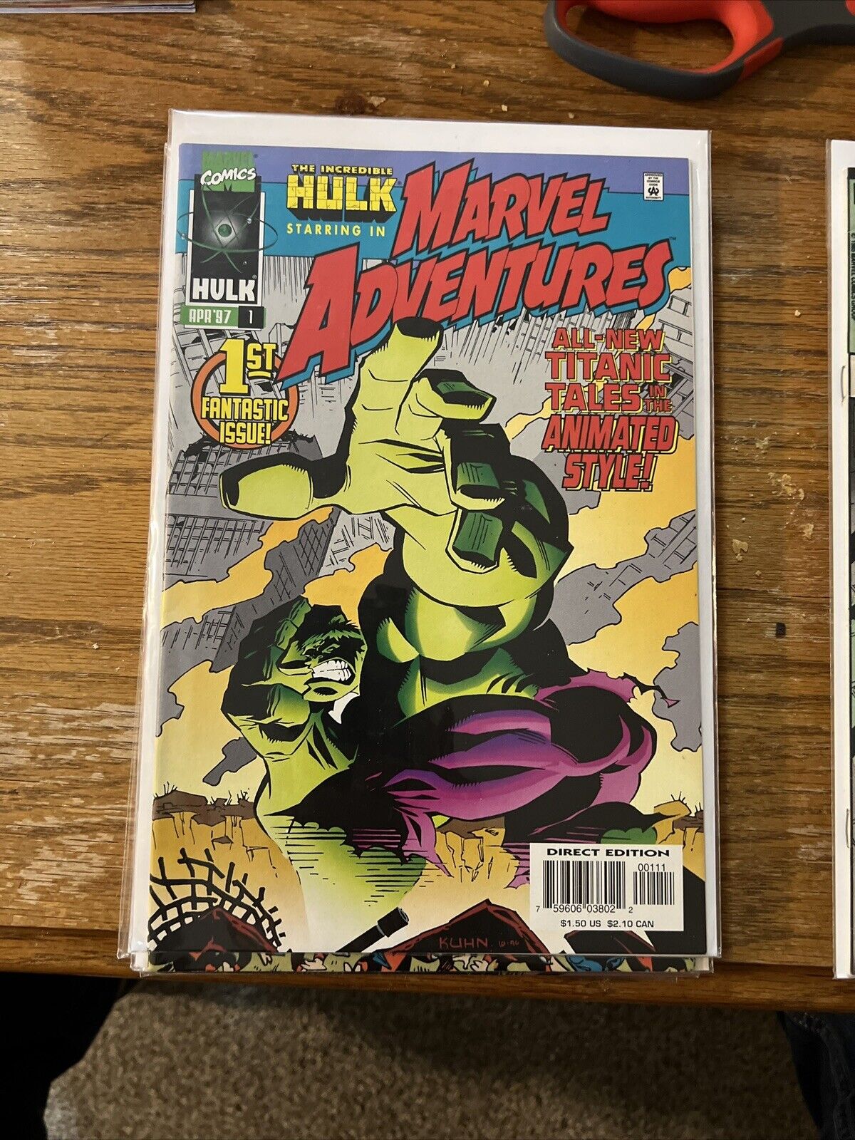Marvel Adventures featuring the Incredible HULK #1, (1997, Marvel) 8.0