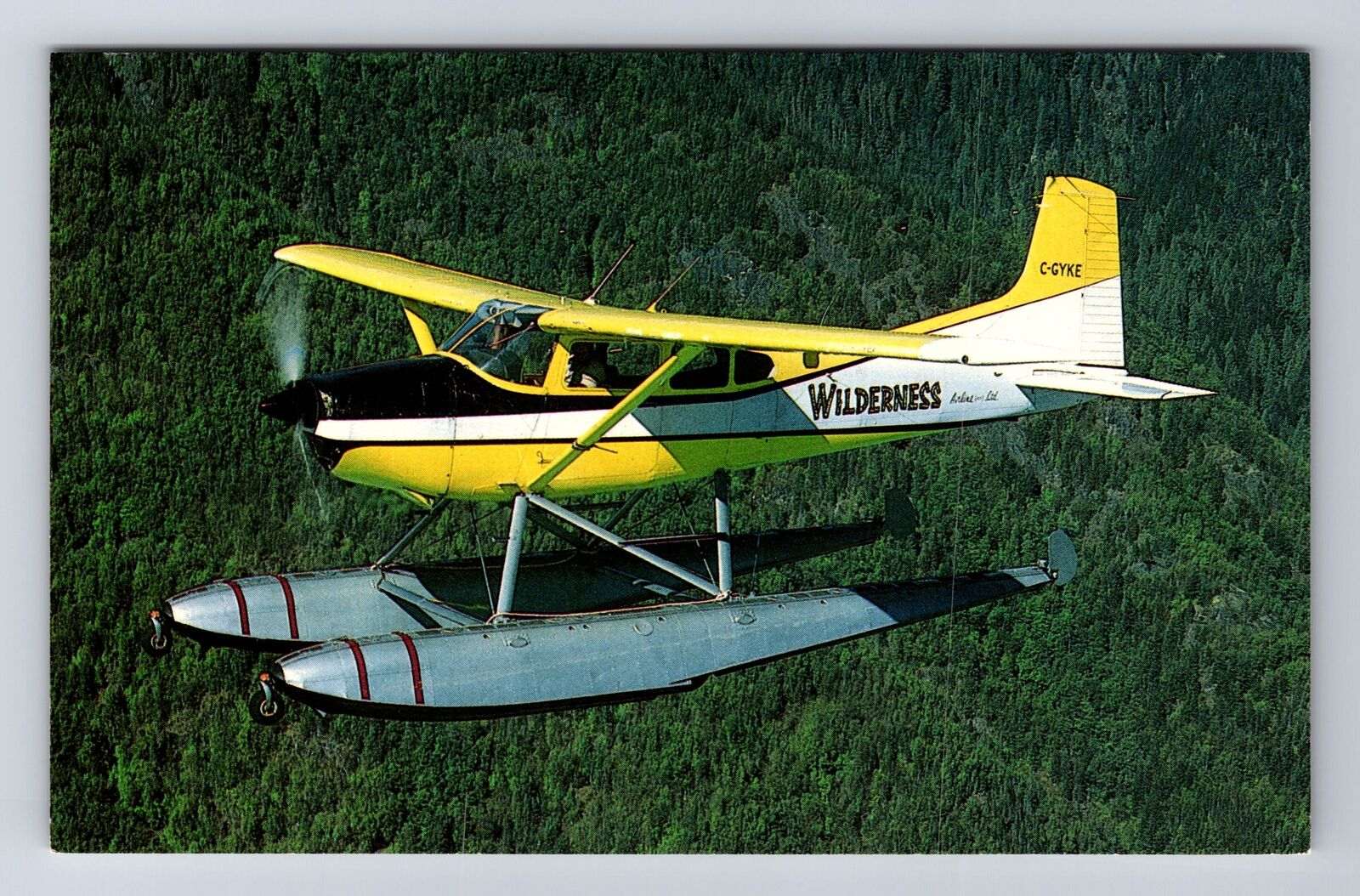 Wilderness Airline, Cessna A185F Skywagon C-GYKE Transportation Vintage Postcard