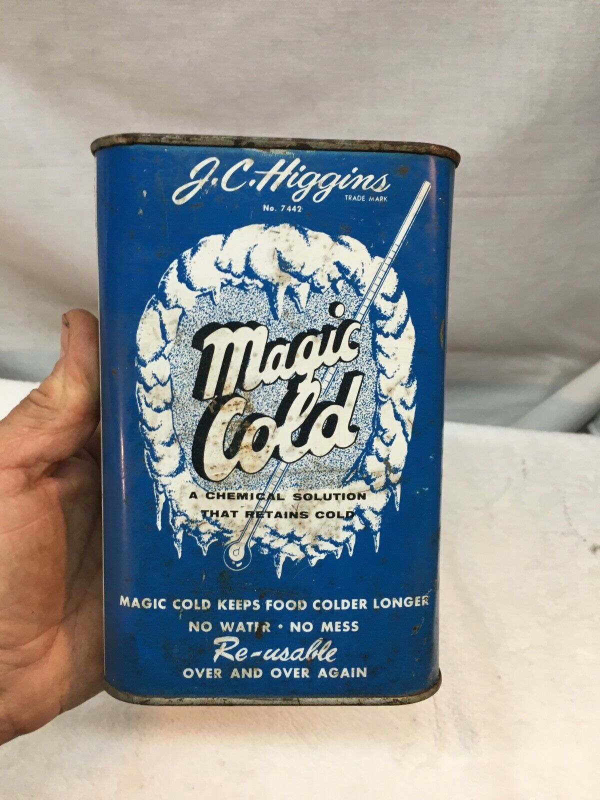 Vintage Sears J C Higgins Magic Cold Ice Pack Old Fishing Hunting Cabin Decor 