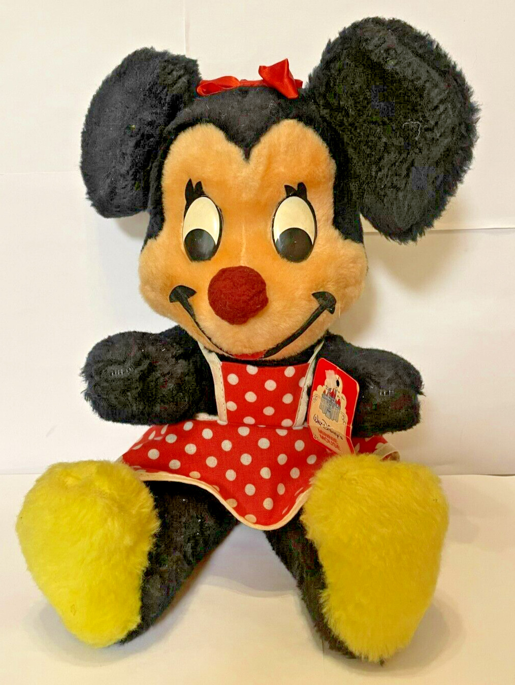 New With Tags Vintage Mini Mouse  1950\'s-60\'s Era Stuffed Doll Please Read
