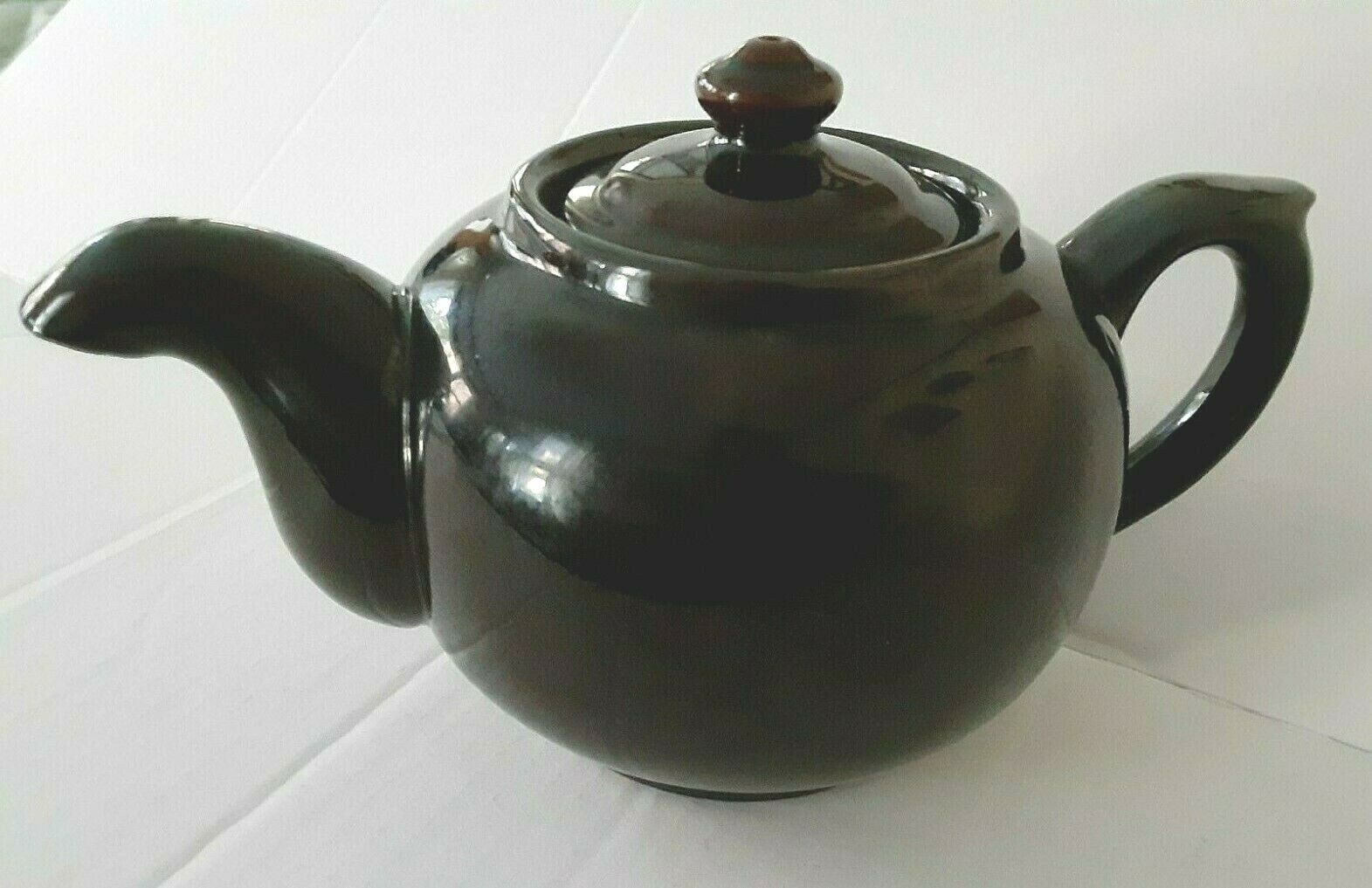 ROSKO 4-cupTeapot made in JAPAN Brown Redware Asian Vtg. Collectible Japanese