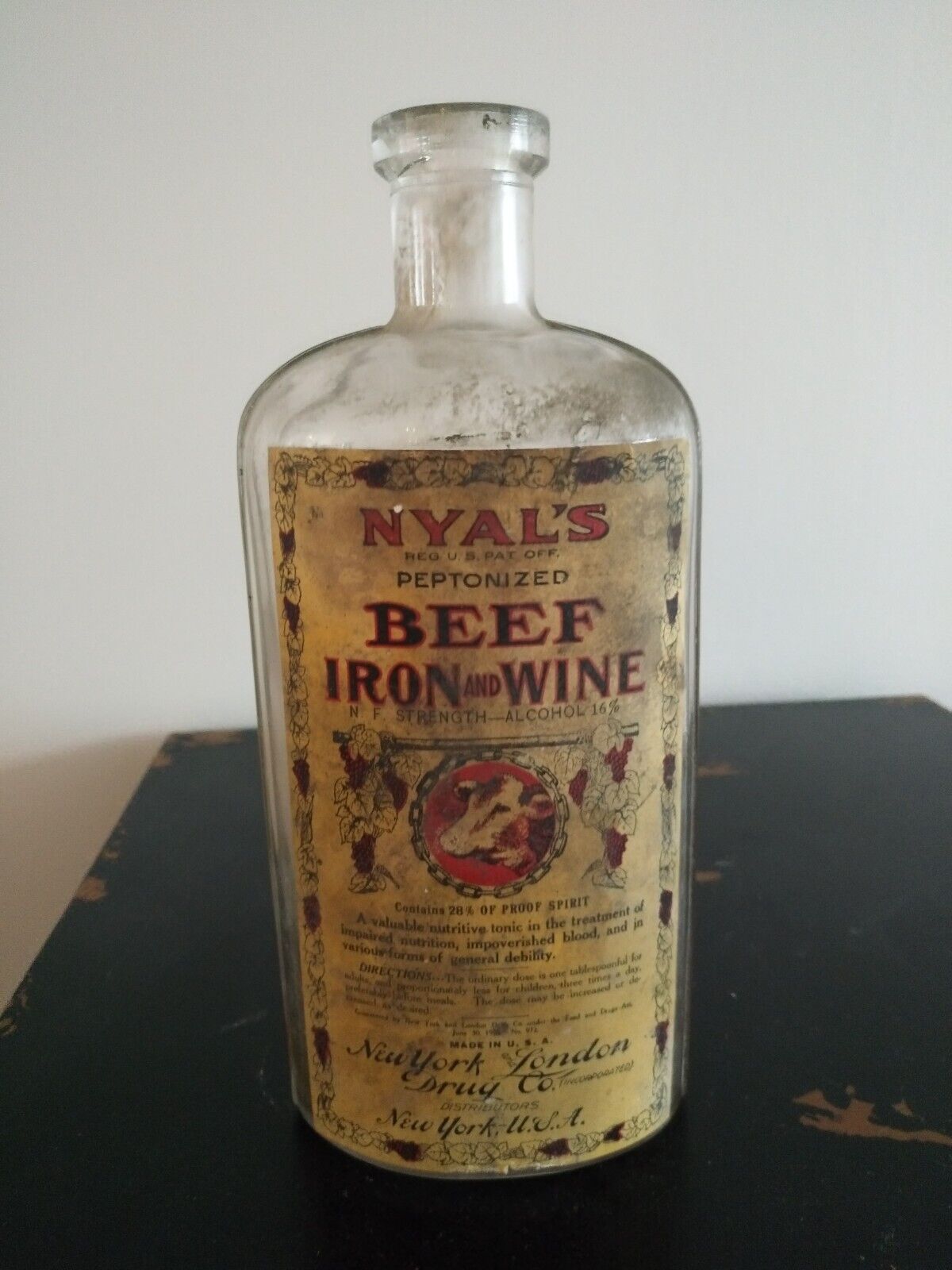 Pre Prohibition? Era NYAL\'S BEER IRON AND WINE TONIC