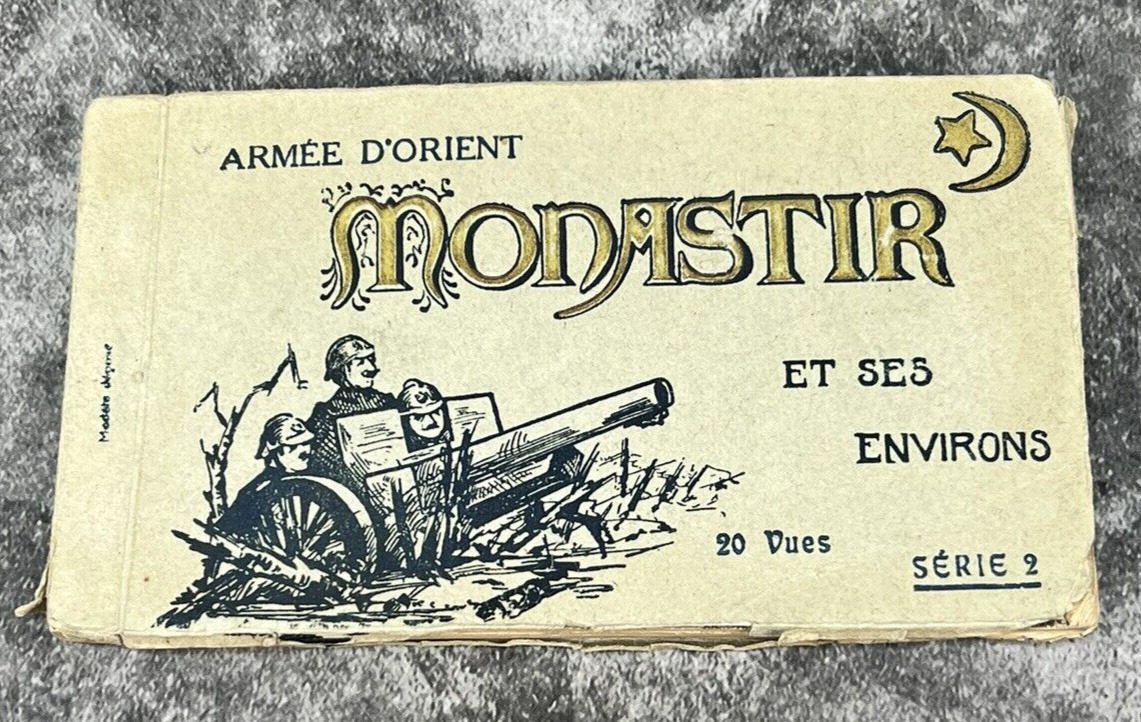 Armee D\'Orient Monastir Environs Postcard Book of 20 Vintage -French, Turkey WWI
