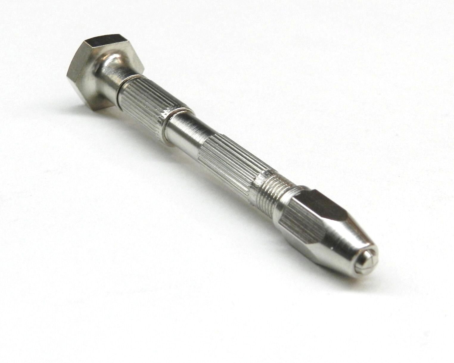 Pin Vise Swivel Head 2 Chuck 4 Sizes Hand Drill Tool Capacity Range 0-1/8\