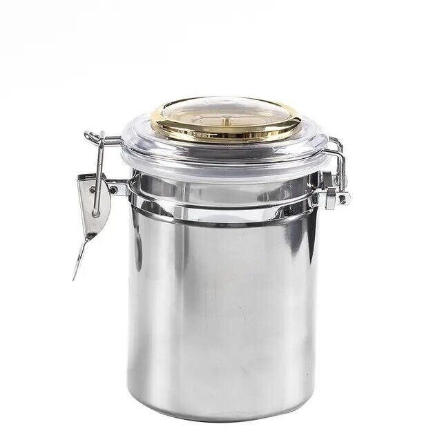 Tobacco Jar Cigar Humidor Tobacco Storage Jar Stainless Steel Airtight Container
