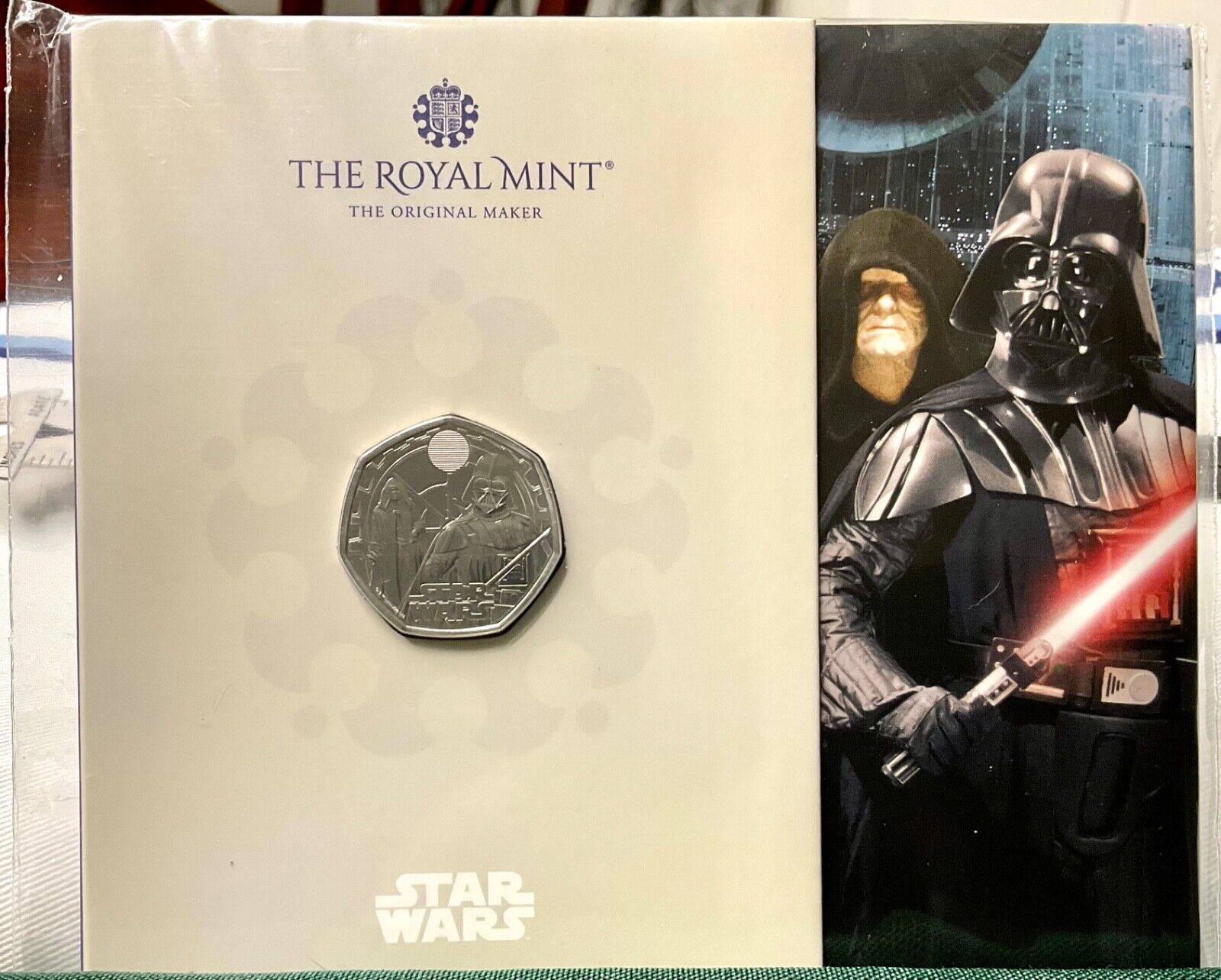 2023 Royal Mint Star Wars Darth Vader Emp P 50p BU Coin  MIP Orig Display Folder