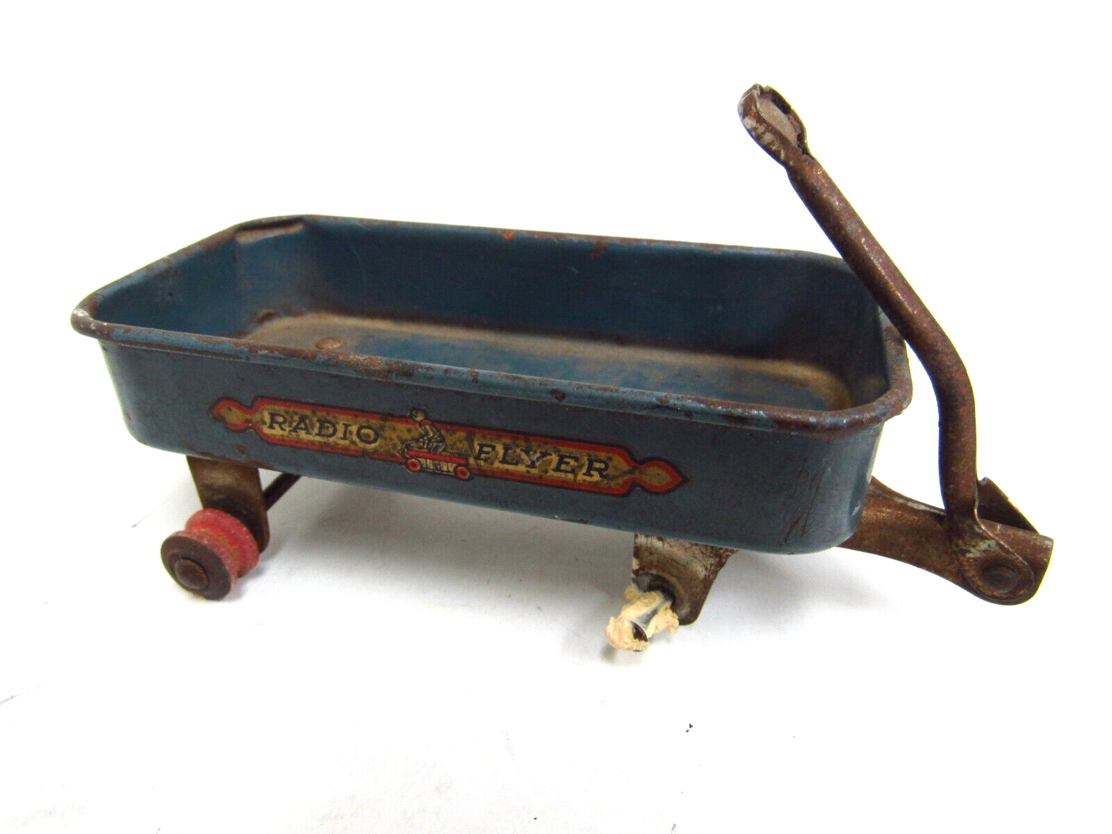 Antique Chicago World\'s Fair 1933 Souvenir Radio Flyer Wagon Toy w/ Damage