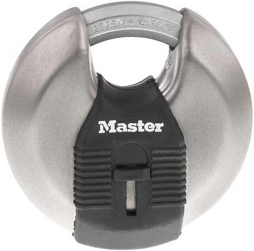 M50XD Magnum Heavy Duty Stainless Steel Discus Padlock with Key, Silver