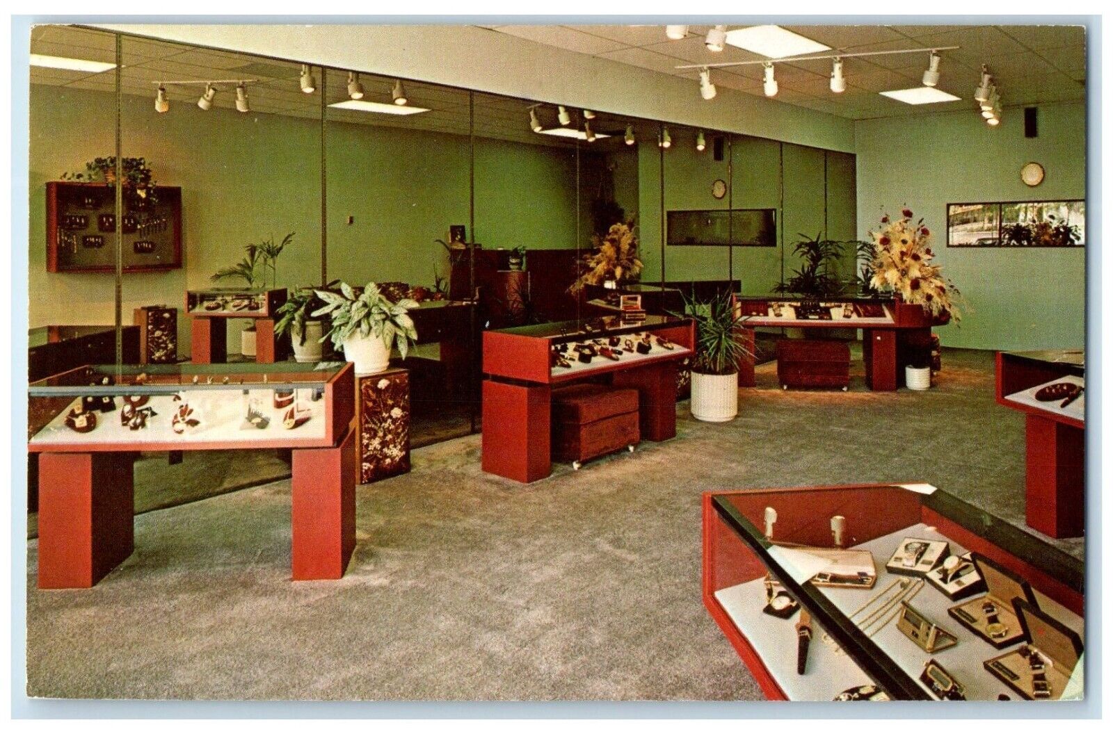 1960 Rampone Goldsmith Street Jewelry Interior Santa Ana California CA Postcard