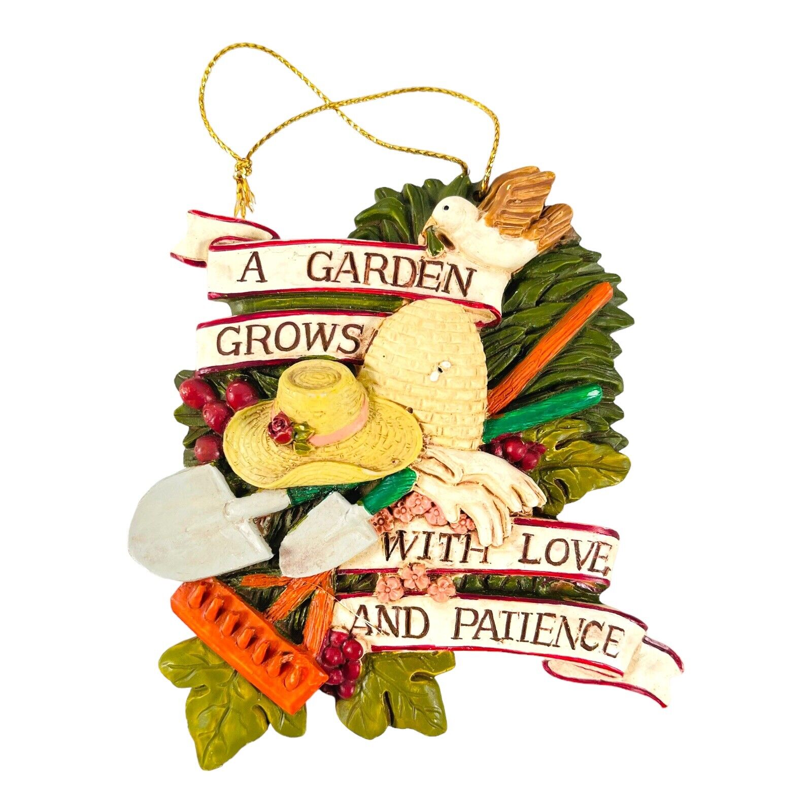 Gardener Christmas Ornament A Garden Grows with Love & Patience 4\